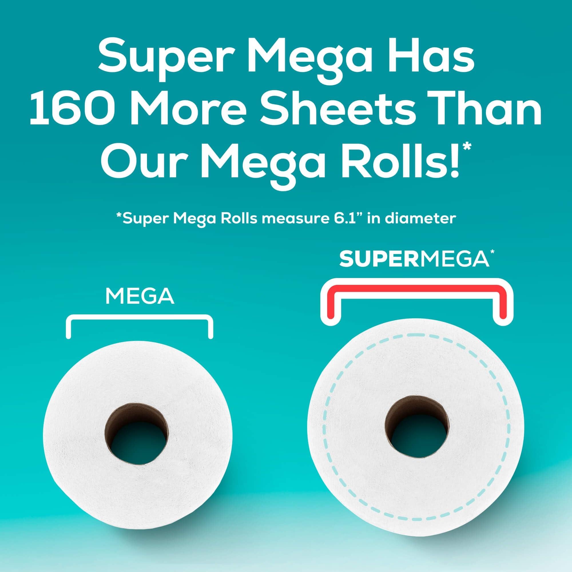 Angel Soft Toilet Paper, 24 Super Mega Rolls = 144 Regular Rolls, Soft and Strong Toilet Tissue - Image 7