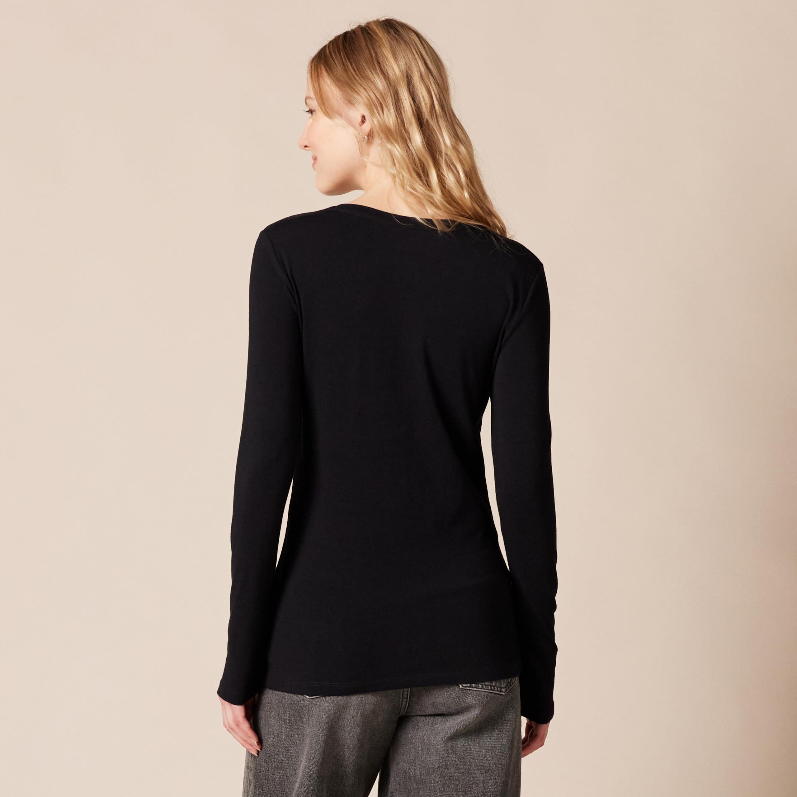 Amazon Essentials Women's Classic-Fit Long-Sleeve Crewneck T-Shirt (Available in Plus Size) - Image 3