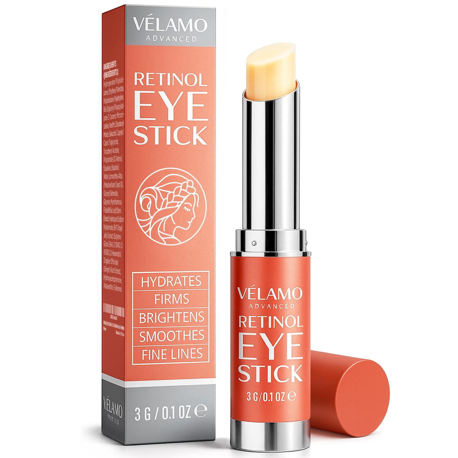 Retinol Eye Stick, Retinol Eye Cream, Retinol Cream, Retinol Face Cream, Under Eye Cream Anti Aging, Eye Cream, Brightening Eye Balm Reduces Fine Lines and Dark Circles, Visible Results in 3-4 Weeks
