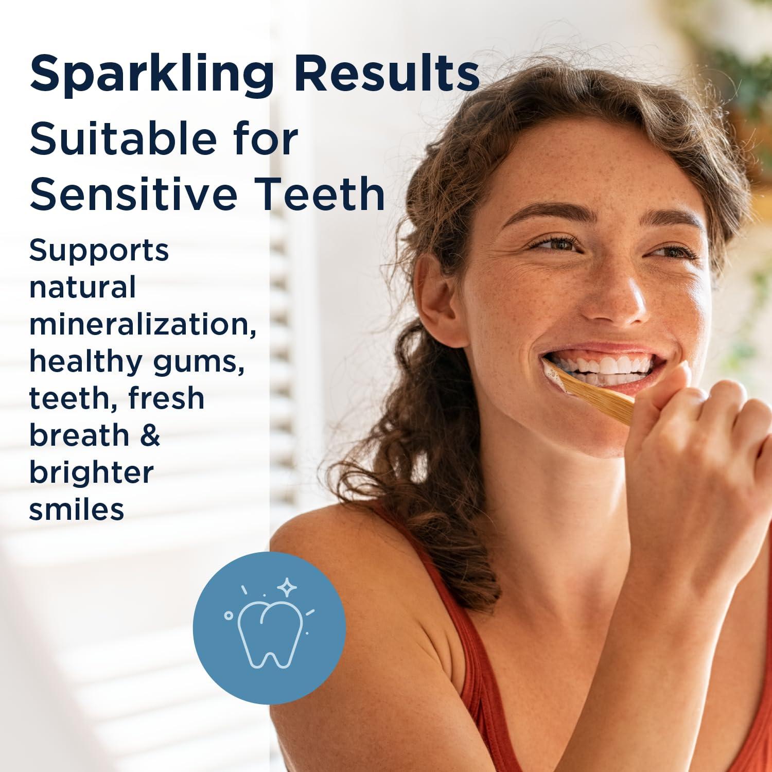 Designs for Health Periobiotic Silver Hydroxyapatite Toothpaste - Fluoride Free Toothpaste with Oral Probiotics with Whitening Hydroxyapatite - Supports Gum Health & Remineralization (4oz Mint) - Image 3