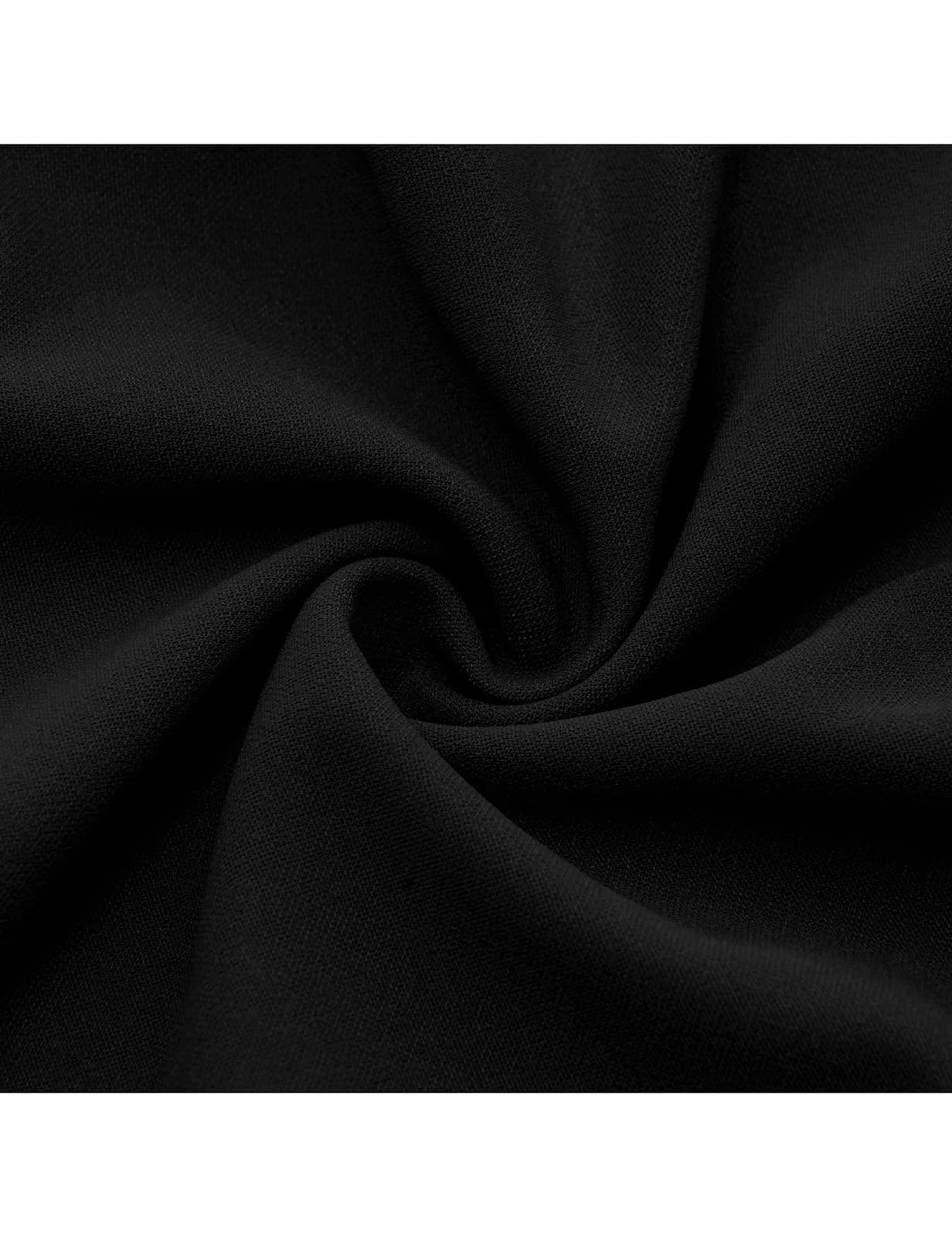 HomRain Women's Church Dresses for 2025 Wedding Guest Cocktail Tea Party Bell Sleeve Vintage Evening Graduation Dress - Image 5