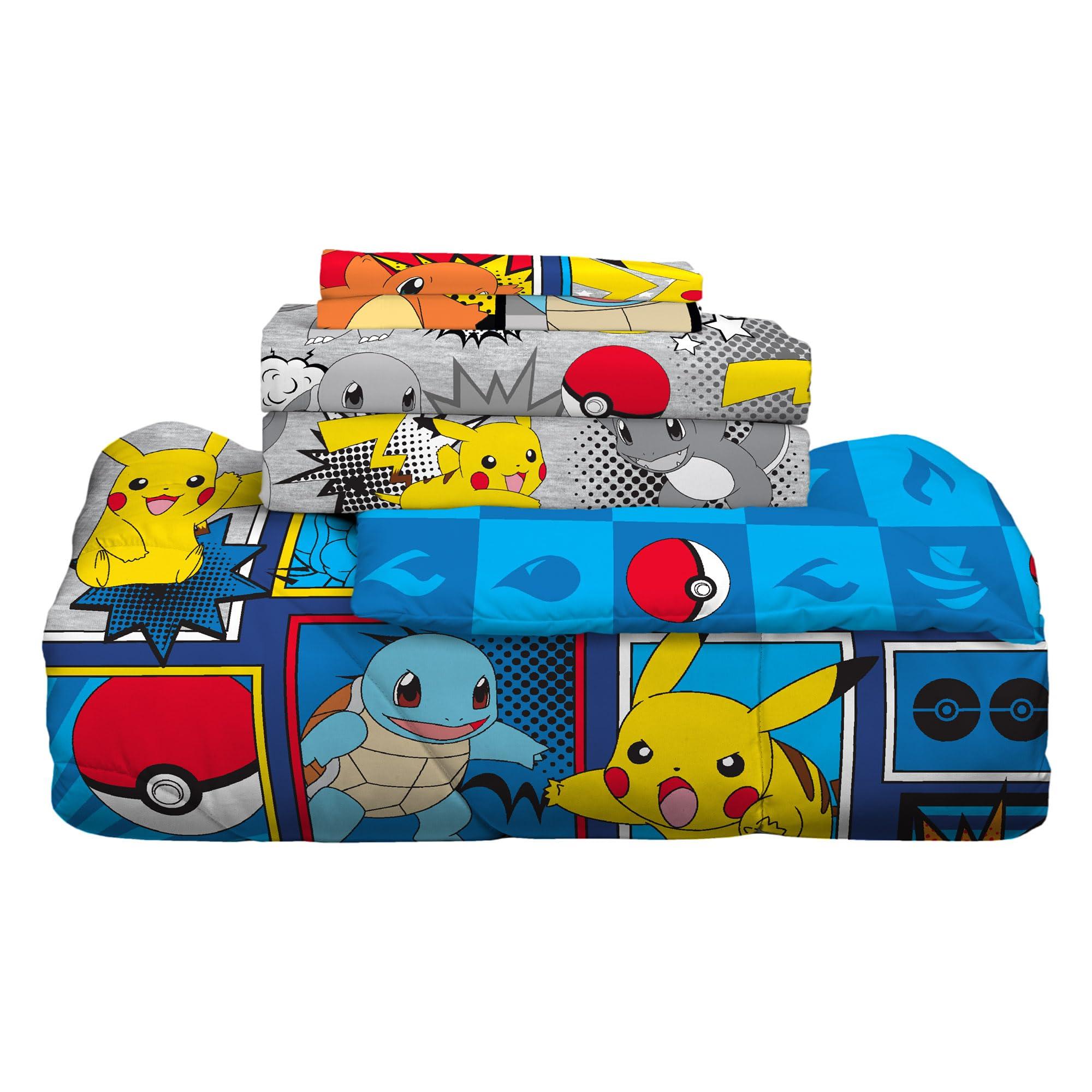 Franco Pokemon Bedding Super Soft Comforter and Sheet Set with Sham, 7 Piece Queen Size, (Official Licensed Product) - Image 6