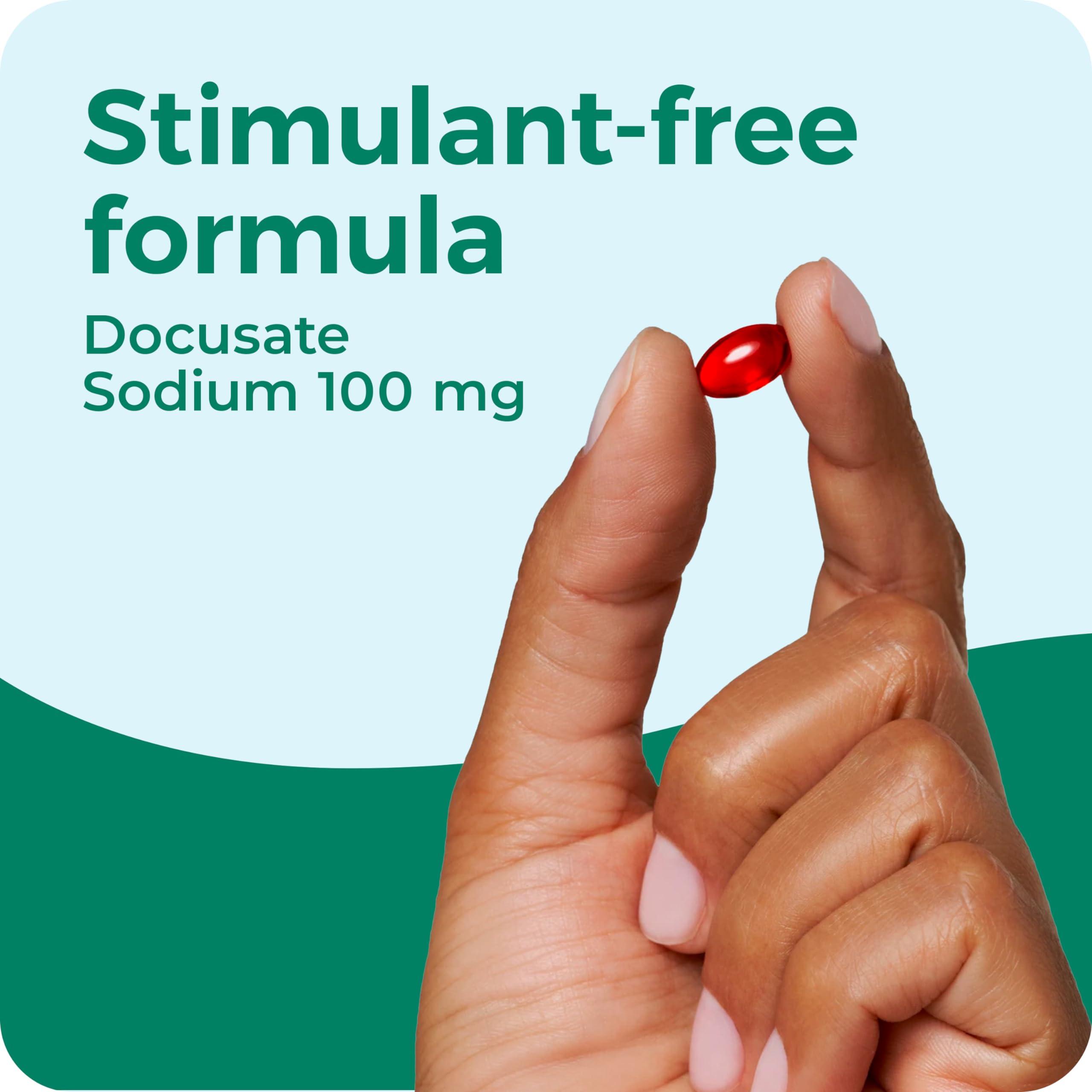 Dulcolax Stool Softener Laxative Liquid Gel Capsules, Gentle Constipation Relief for Hard, Dry Stools, Docusate Sodium 100 mg, 25 Count - Image 7