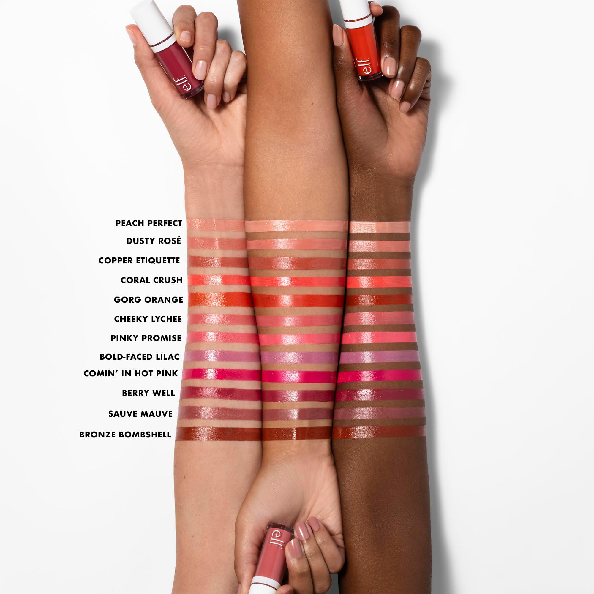 e.l.f. Camo Liquid Blush, Long-lasting Liquid Blush For High-pigment Color, Creates A Soft, Dewy Finish, Vegan & Cruelty-free, Dusty Rosé - Image 4