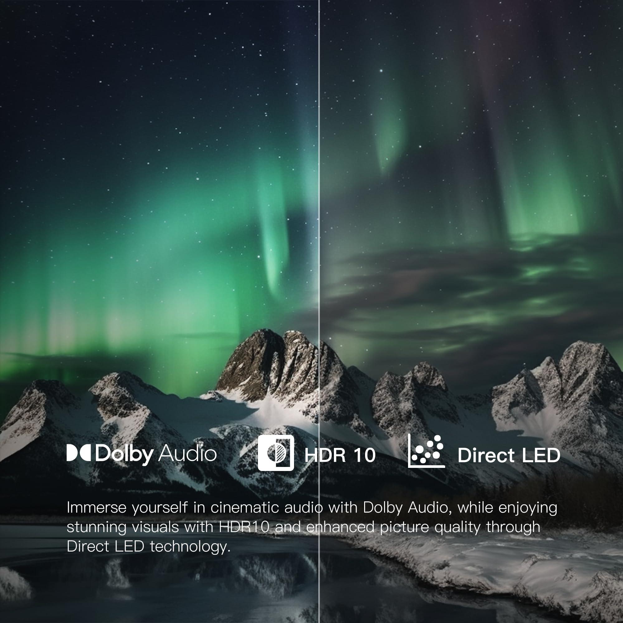 FPD Palette-Series CG43-P3 43-inch Smart TV with Google TV, 1080p, Full HD, HDR 10, Google Play, Chromecast Built-in, Stream Live TV, 2024 Model, Dolby Audio, Voice Remote - Image 2