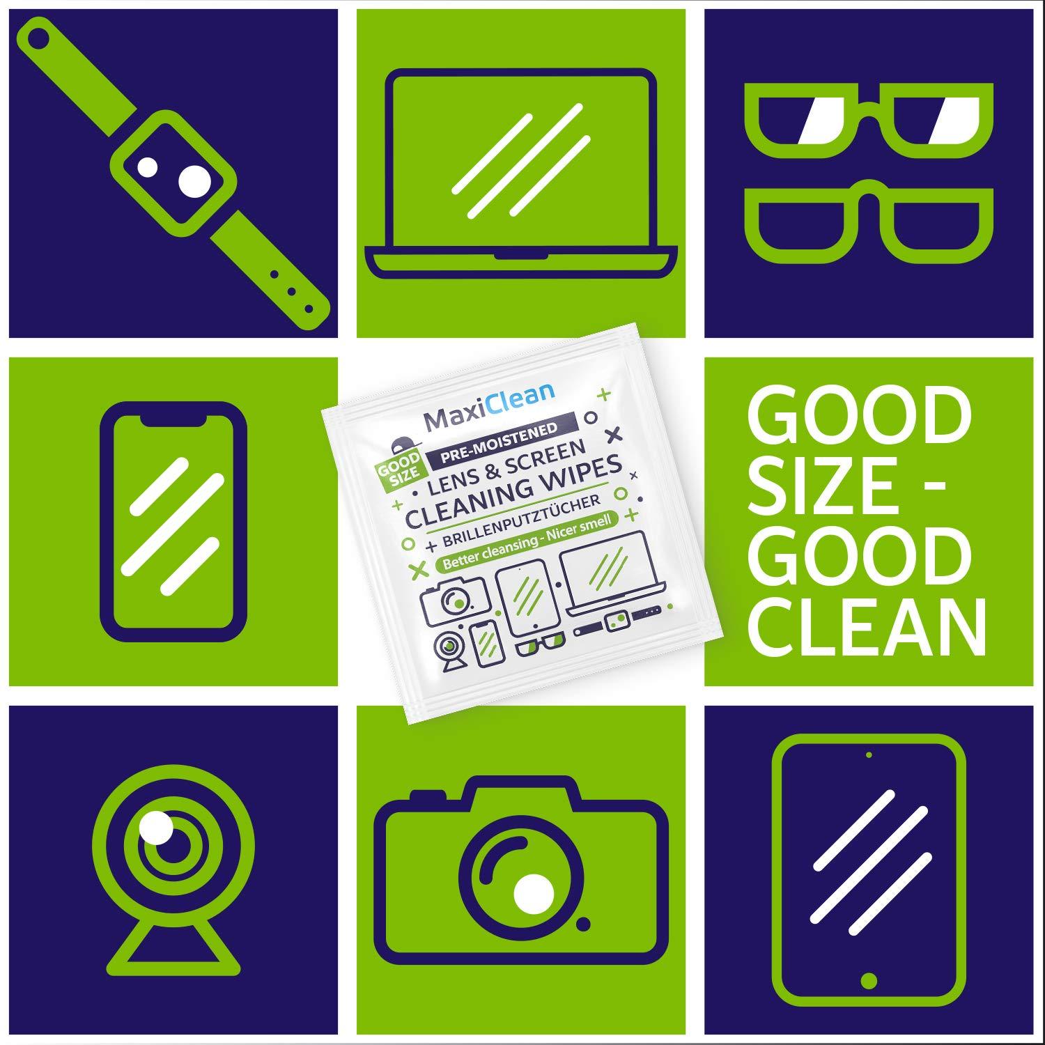 MAXI CLEAN 440 Pack Lens Wipes for Eyeglasses Pre-Moistened, Individually Wrapped Streak-Free Cleaning for Glasses & Laptop Screens, Glasses Cleaner Wipe Bulk 5.5 x 4.7 Inch, Sunglasses & Phone Wipe - Image 7