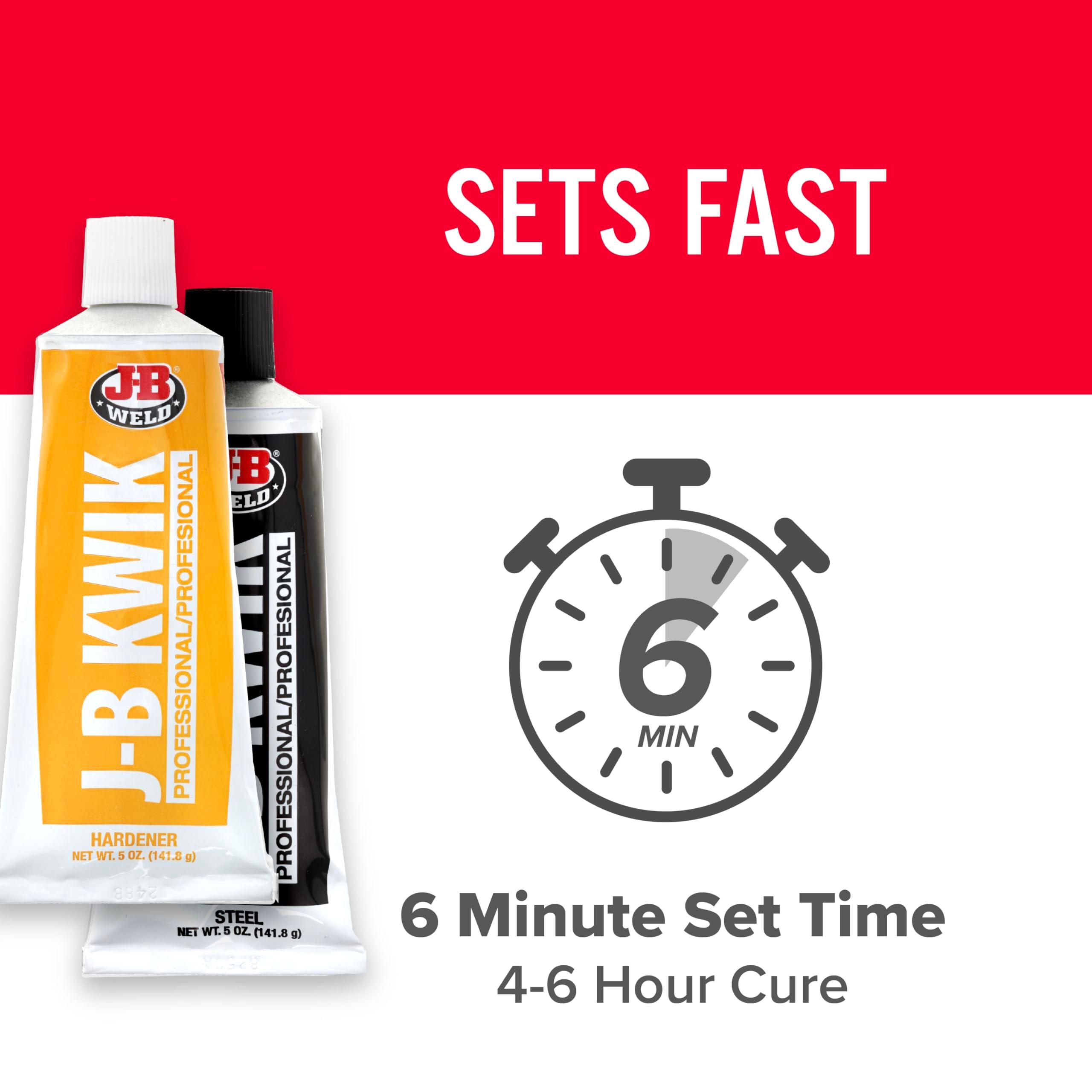 J-B Weld 8271 KwikWeld Professional Size Steel Reinforced Epoxy Twin Pack - 10 oz. - Image 2