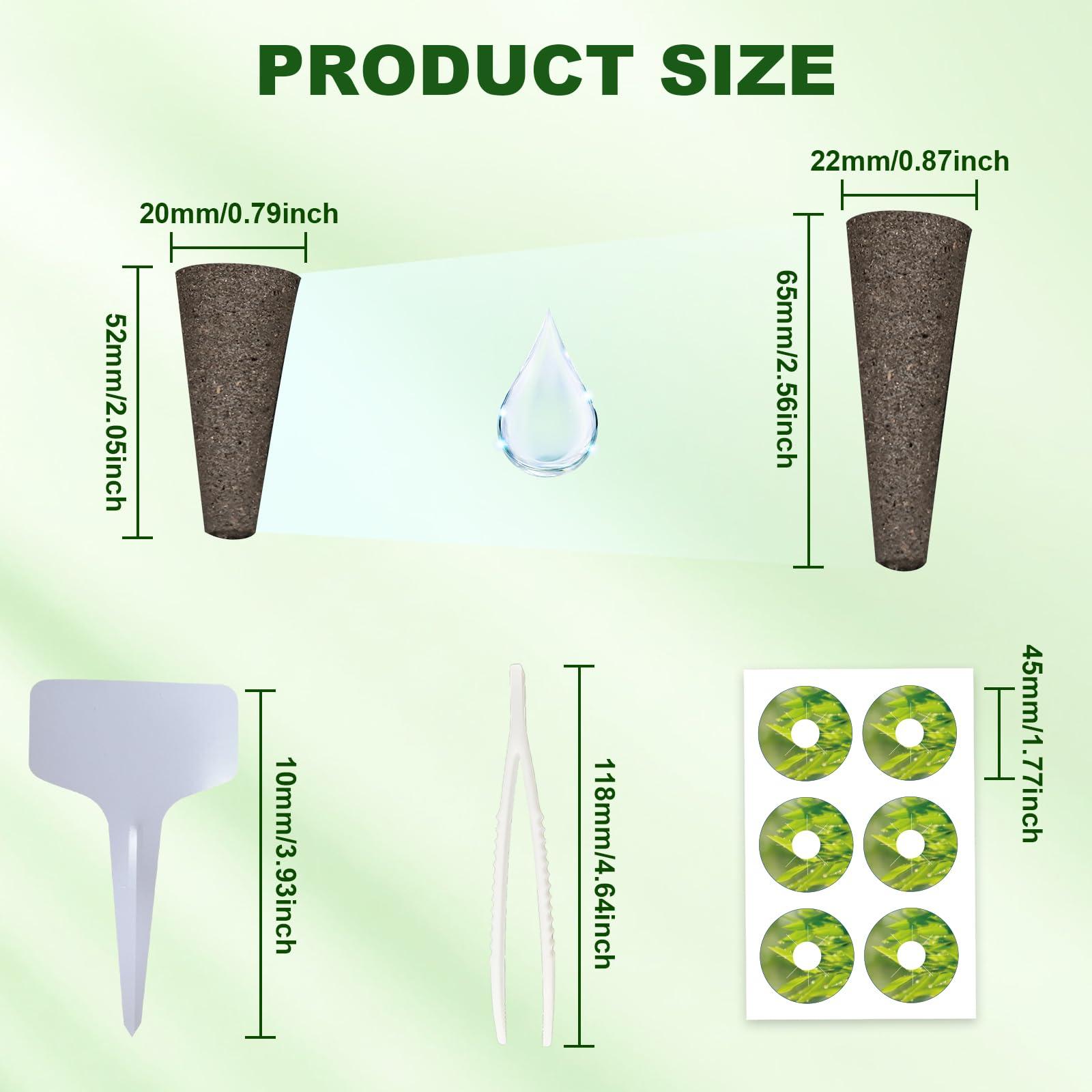 215 Pack Hydroponic Pods Supplies for Aerogarden Pods, Grow Sponges for Hydroponics, Seed Pods Kit with 100 Grow Sponges, 102 Pod Labels,12 Plant Labels, 1 Tweezer for Hydroponic Indoor Garden System - Image 3