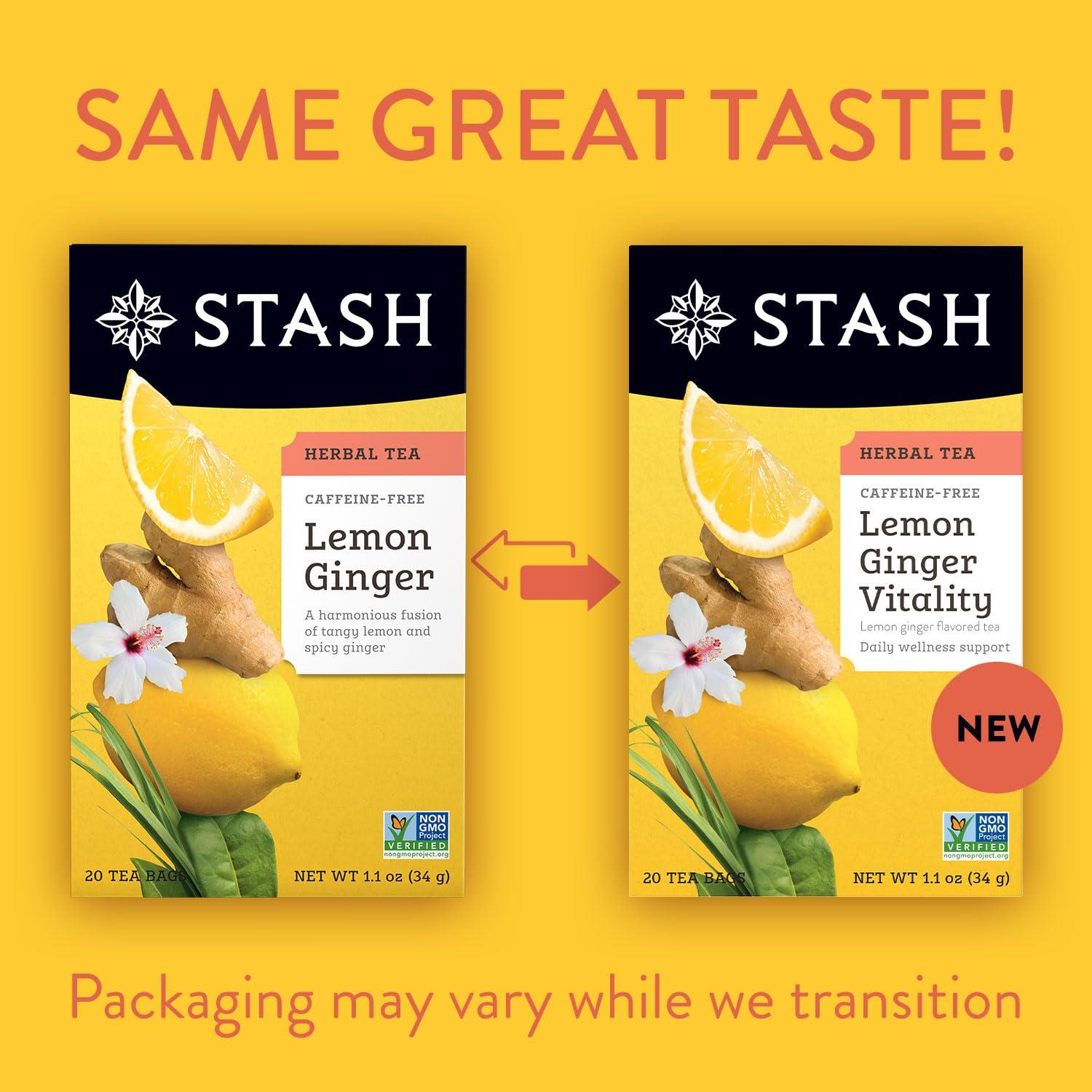 Stash Tea Fruity Herbal Tea 6 Flavor Tea Sampler, 6 boxes With 18-20 Tea Bags Each - Image 4