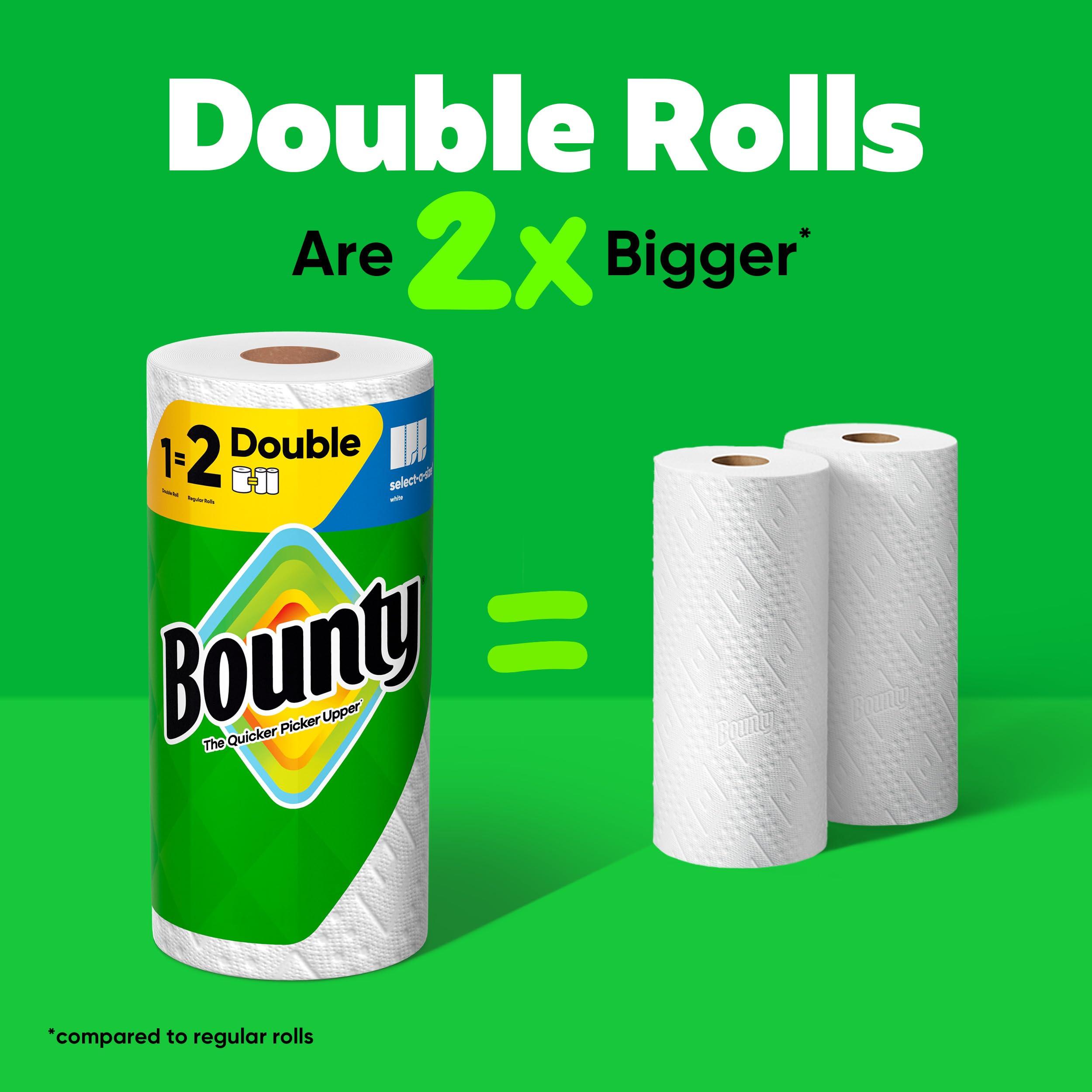 Bounty Paper Towels Select-A-Size White, Double Rolls, 82 Sheets Per Roll, 6 Count - Image 3