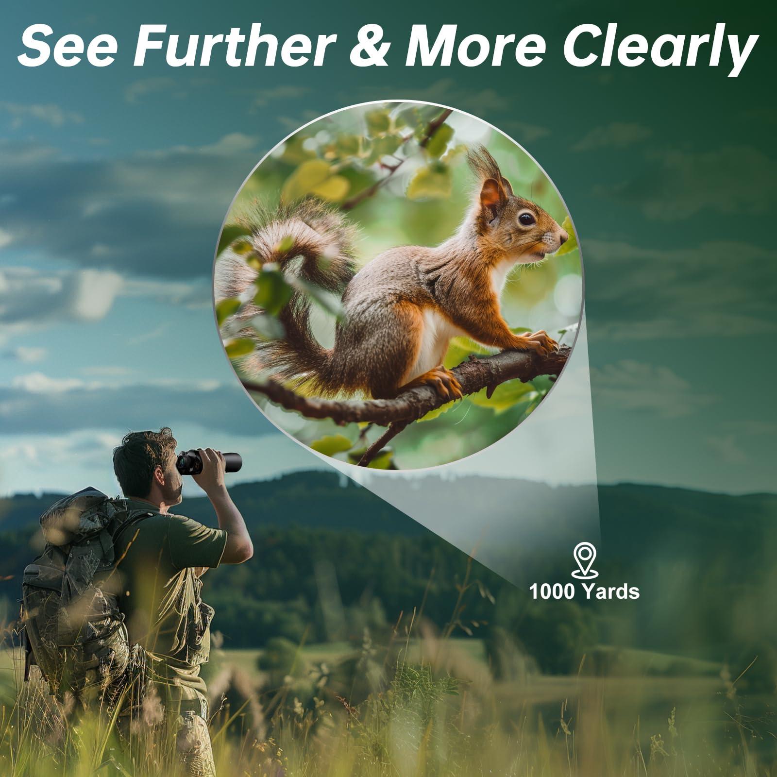 20x70 Binoculars for Adults High Powered - Aurosports HD Binoculars with Clear Low Light Vision - BAK4 Prism Large View for Bird Watching Hunting Travel Outdoor Sports Cruise - Image 6