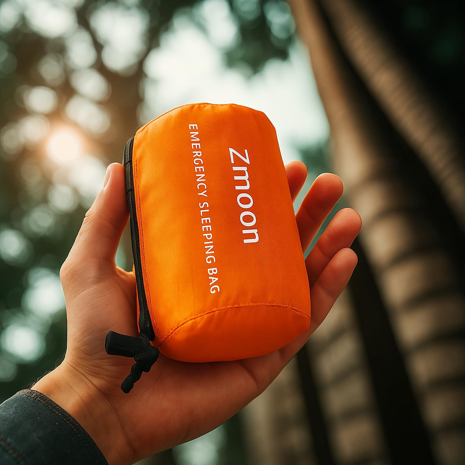 Zmoon Emergency Sleeping Bag 2 Pack Lightweight Survival Sleeping Bags Thermal Bivy Sack Portable Emergency Blanket for Camping, Hiking, Outdoor, Activities - Image 7
