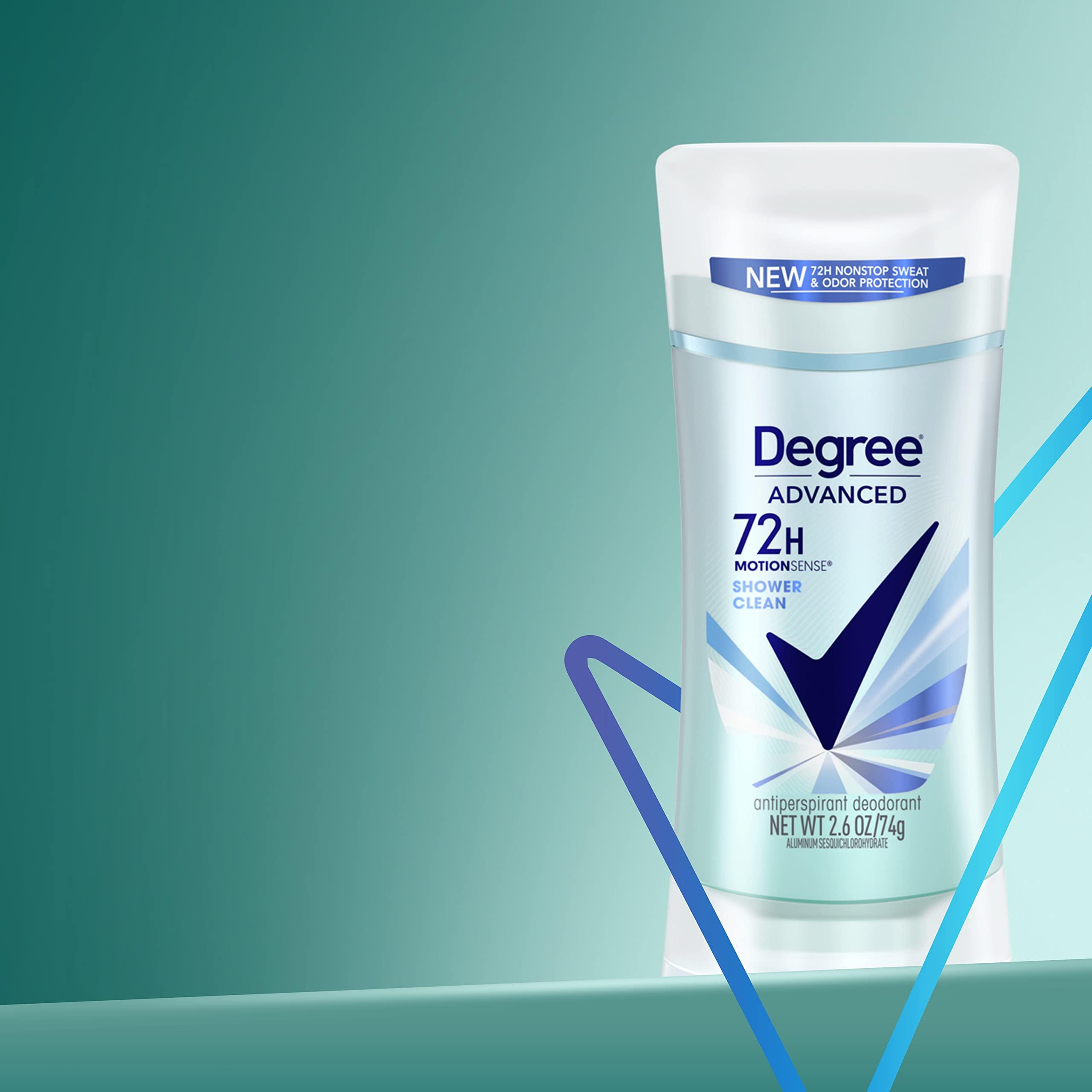 Degree Advanced Antiperspirant Deodorant 4 count 72-Hour Sweat & Odor Protection Shower Clean Antiperspirant for Women with MotionSense Technology 2.6 oz - Image 13