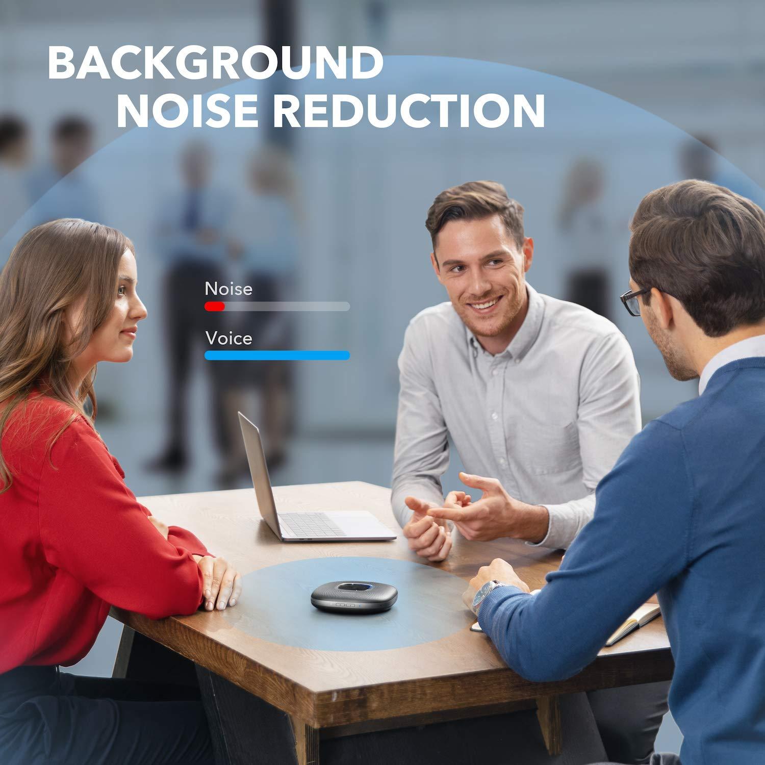 Anker PowerConf Speakerphone, Zoom Certified Conference Speaker with 6 Mics, 360° Enhanced Voice Pickup, 24H Call Time, Bluetooth 5.3, USB C, Compatible with Leading Platforms for Personal Workspaces - Image 2