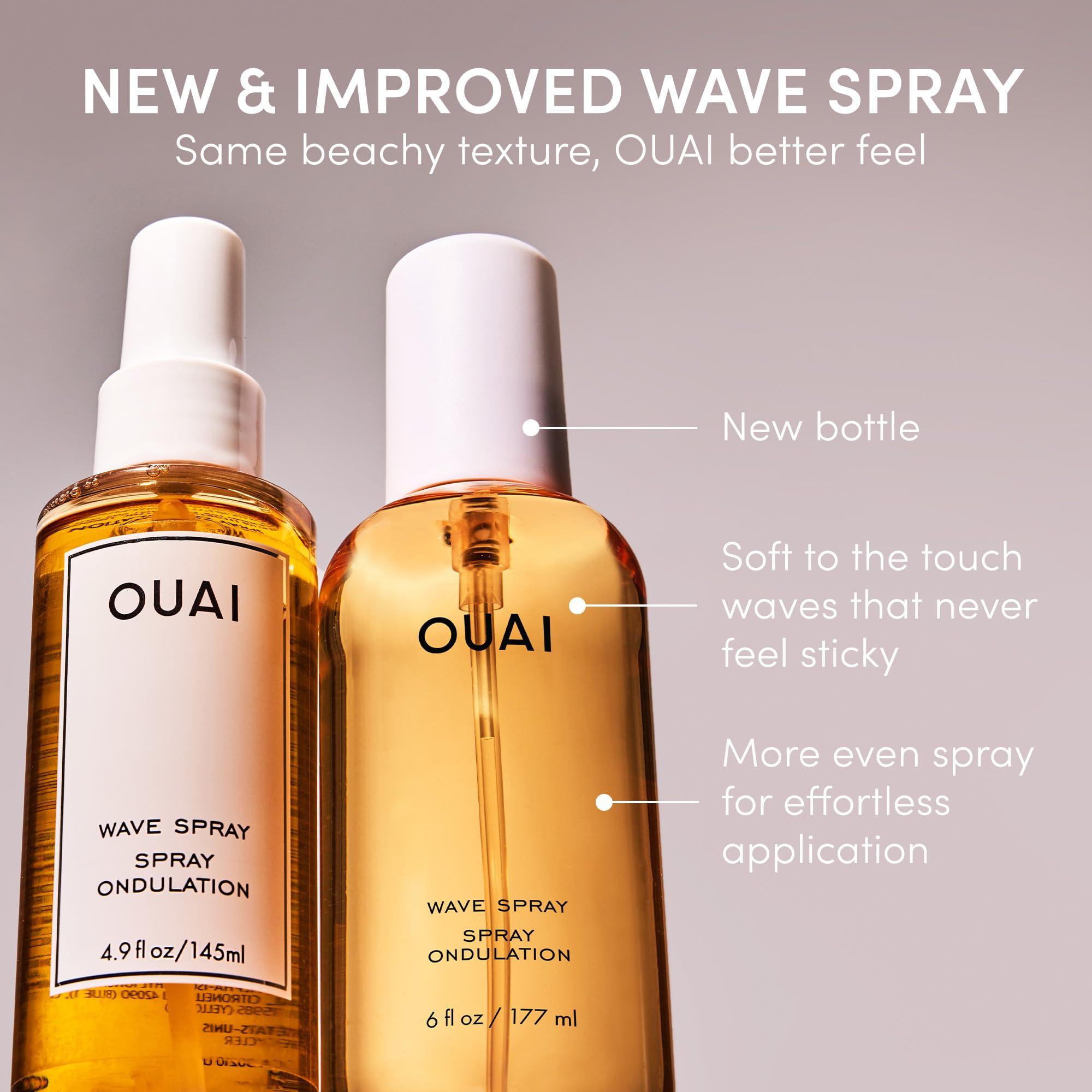 OUAI Travel Size Wave Spray - Texture Spray for Hair with Coconut Oil and Rice Protein - Adds Texture, Volume & Shine for Beach Waves - Paraben Free, Safe for Color & Keratin-Treated Hair (3 fl oz) - Image 5
