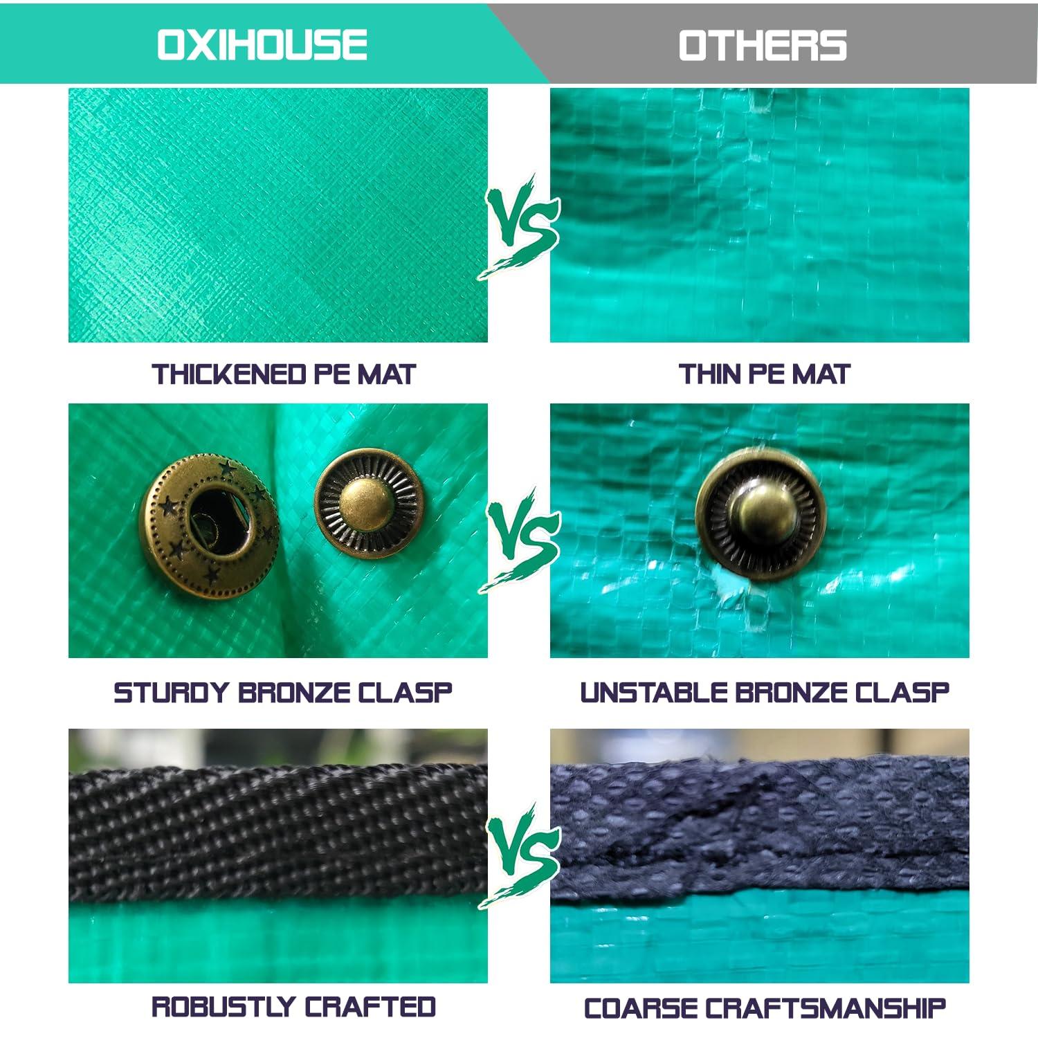 OXIHOUSE&CO- Repotting Mat, 26.8"x26.8", Green, Perfect for Indoor & Outdoor Plants, Easy Storage, Durable Design, Potting Mat, Gift for Women Plant Gifts for Plant Lovers - Image 7