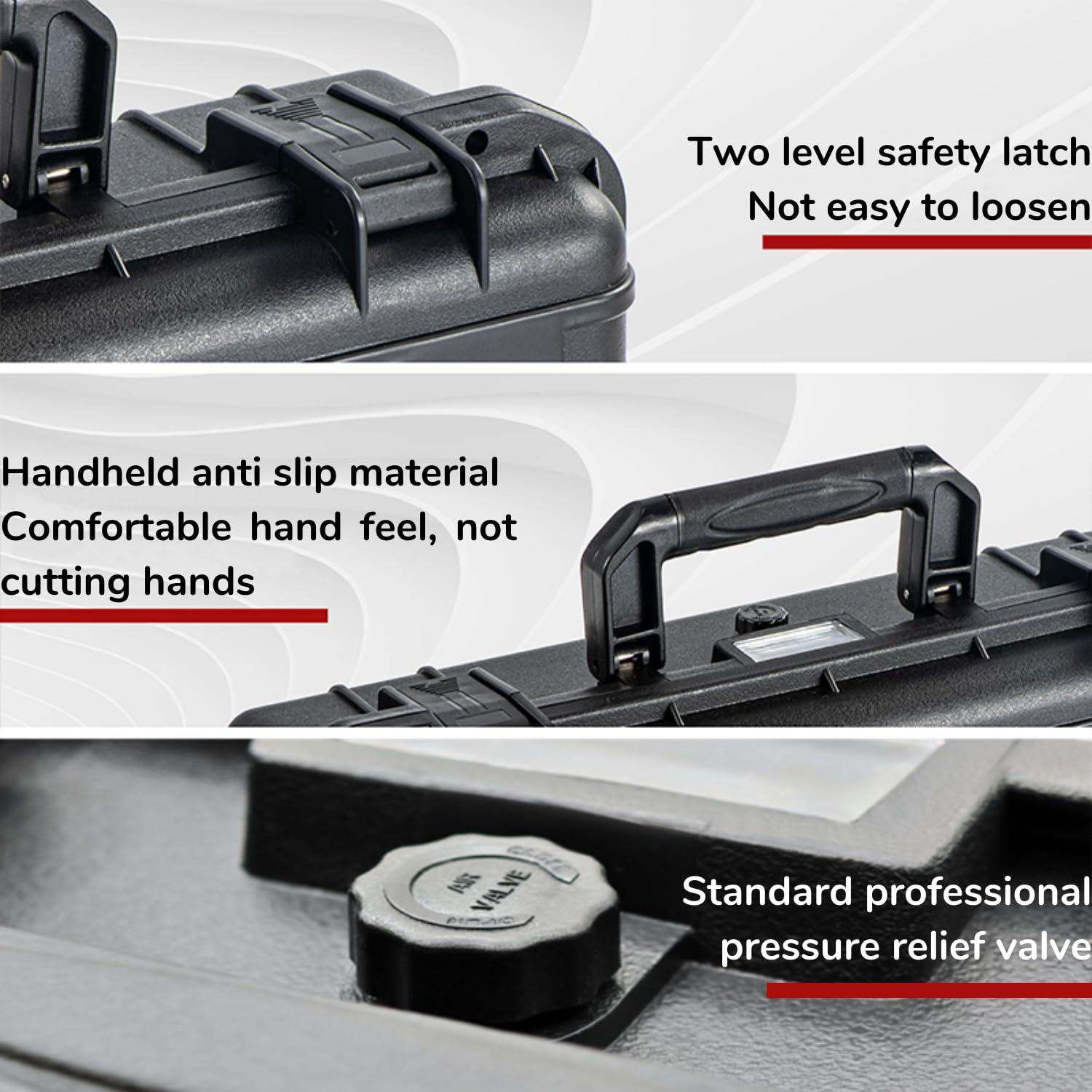 Luck&Link ROG ALLY Carrying Bag - Hard, Waterproof Case for ROG ALLY X, Controllers, Docking Station & Accessories - Large Capacity - Image 5