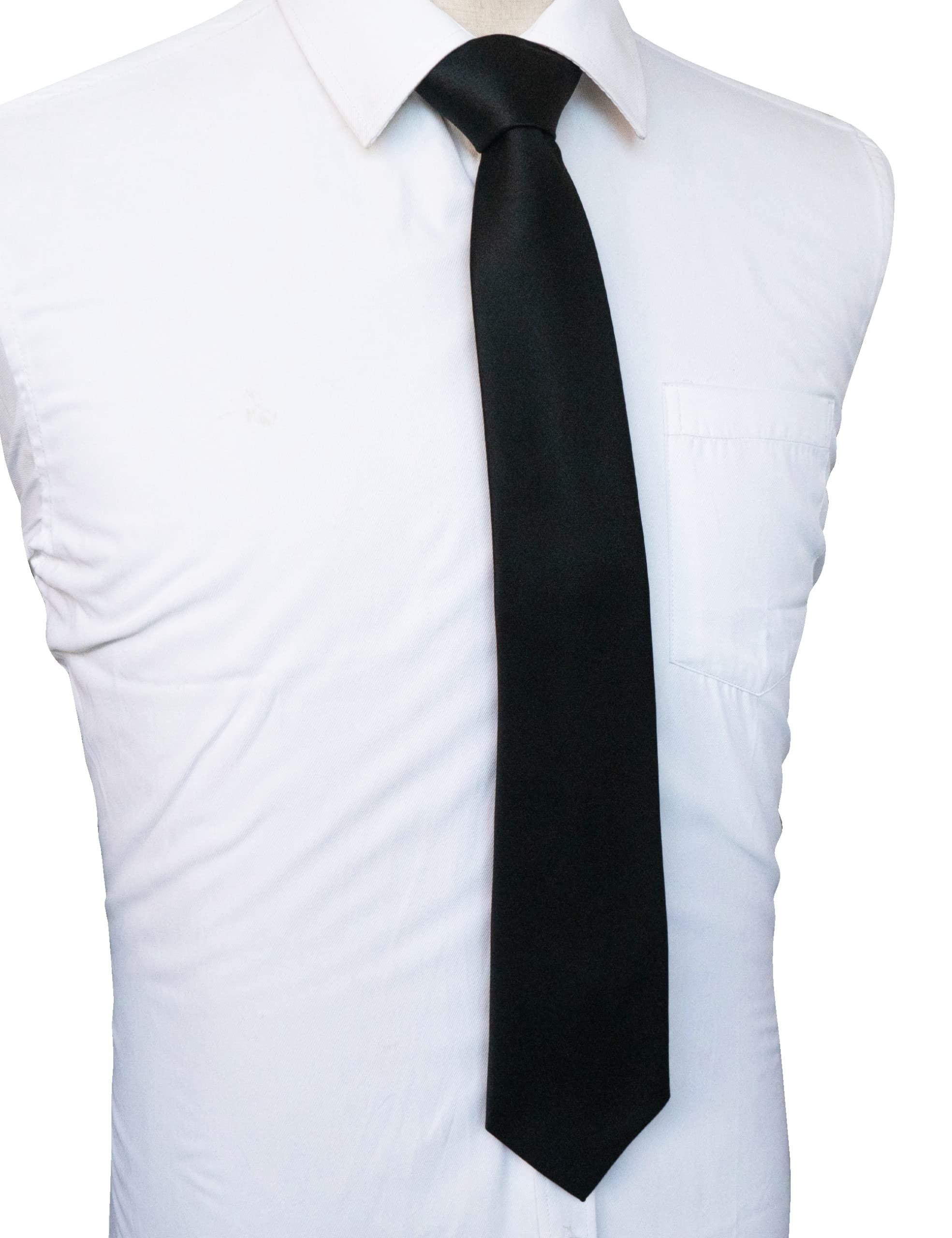 JEMYGINS Solid Color Tie Mens Necktie for Business and Wedding - Image 4