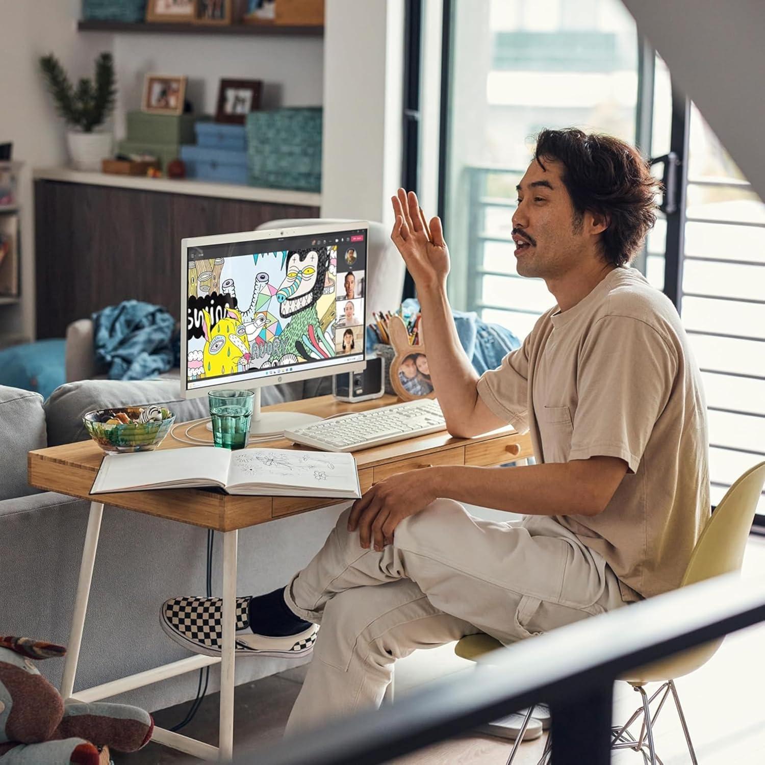 HP 22 inch All-in-One Desktop PC • The New Version and Look • Microsoft Office License Included • 32 GB RAM • 1 TB PCIe SSD • FHD Display • Intel Celeron Processor • Windows 11 Pro - Image 7
