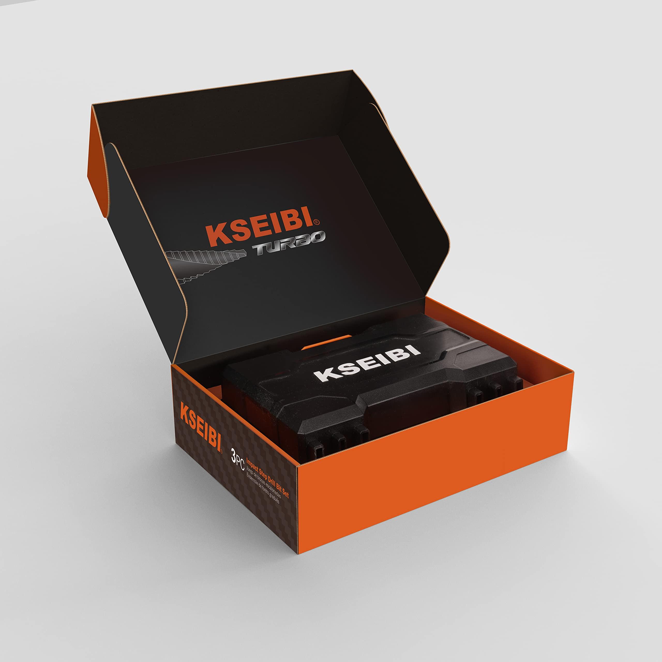 KSEIBI Unibit 3-Piece High-Speed Steel Step Drill Bit Set - for Stainless Steel, Aluminium, Wood - Image 9