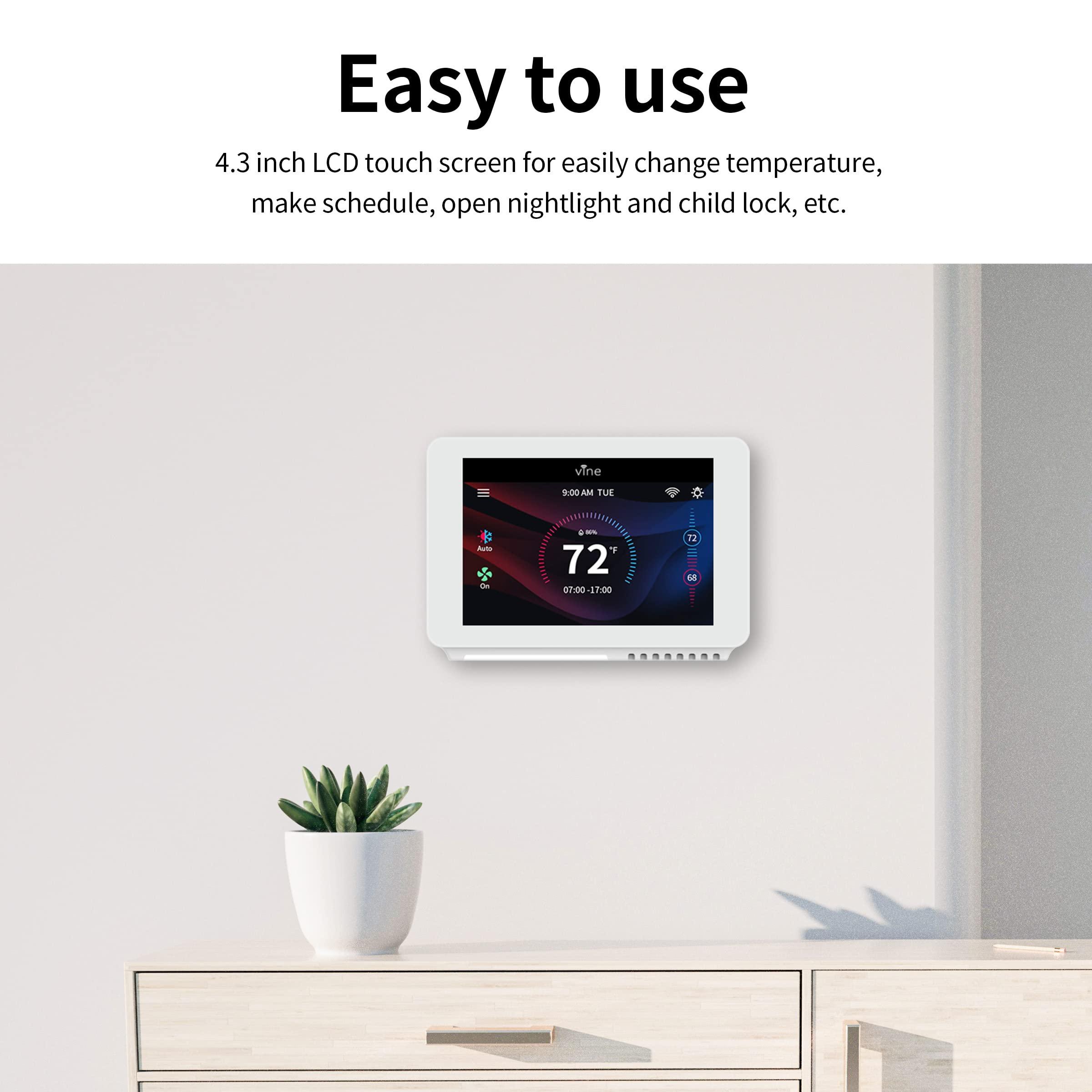Vine Wi-Fi 7day & 8 Period Programmable Smart Home Thermostat - Wi-Fi TJ-919E, Compatible with Alexa & Google Assistant - 6th Gen… - Image 6