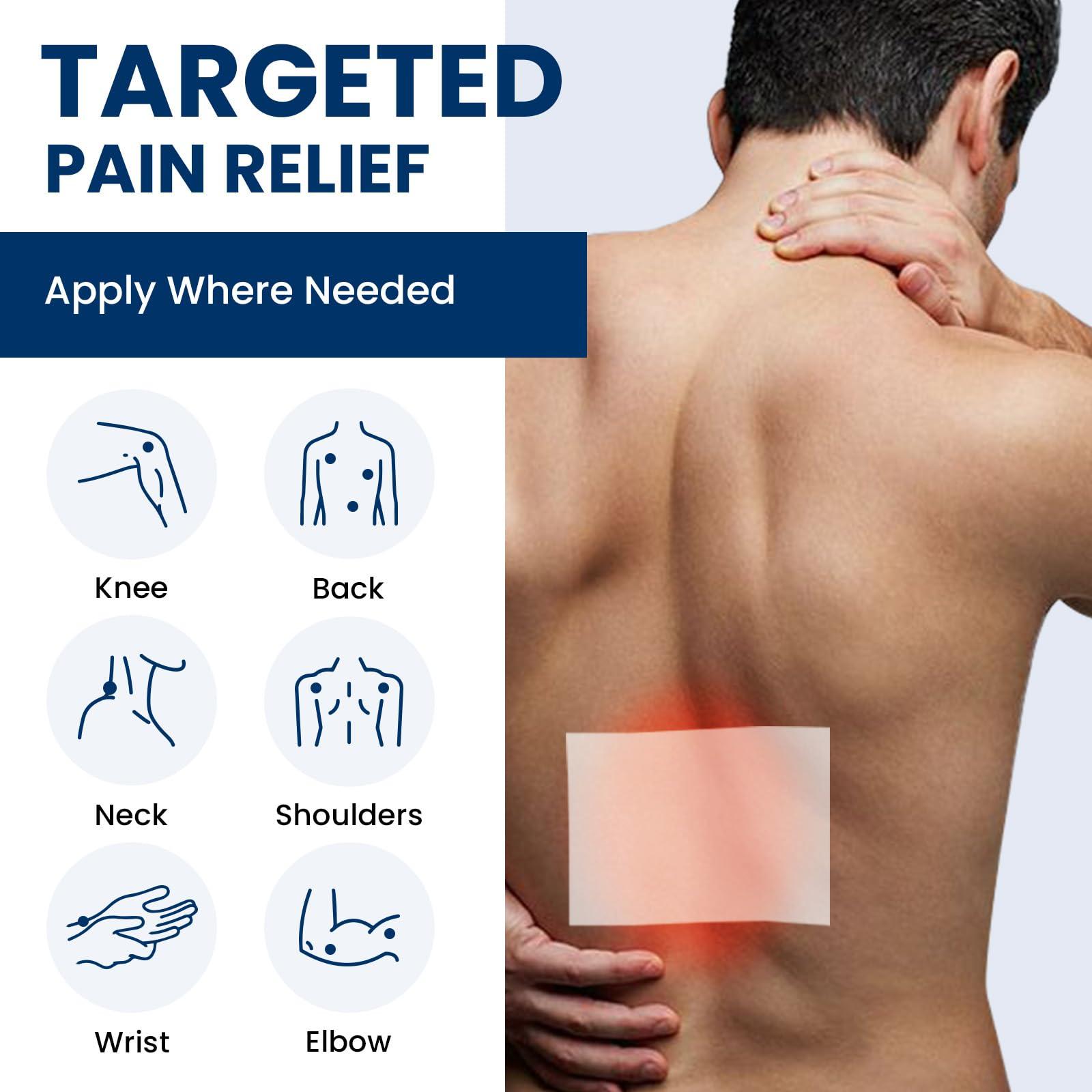 Sumifun 4% Lidocaine Pain Relief Patches 15 Counts Maximum Strength Numbing Gel Patch for Back Knee Neck Joint Ache Muscle Soreness Topical Analgesic FSA or HSA Eligible - Image 3