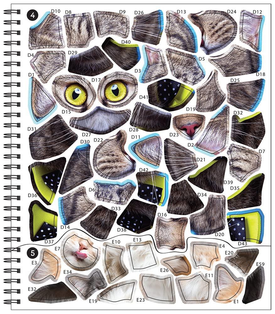 Brain Games - Sticker by Number: Cat-itude (25 Images to Sticker) - Image 5