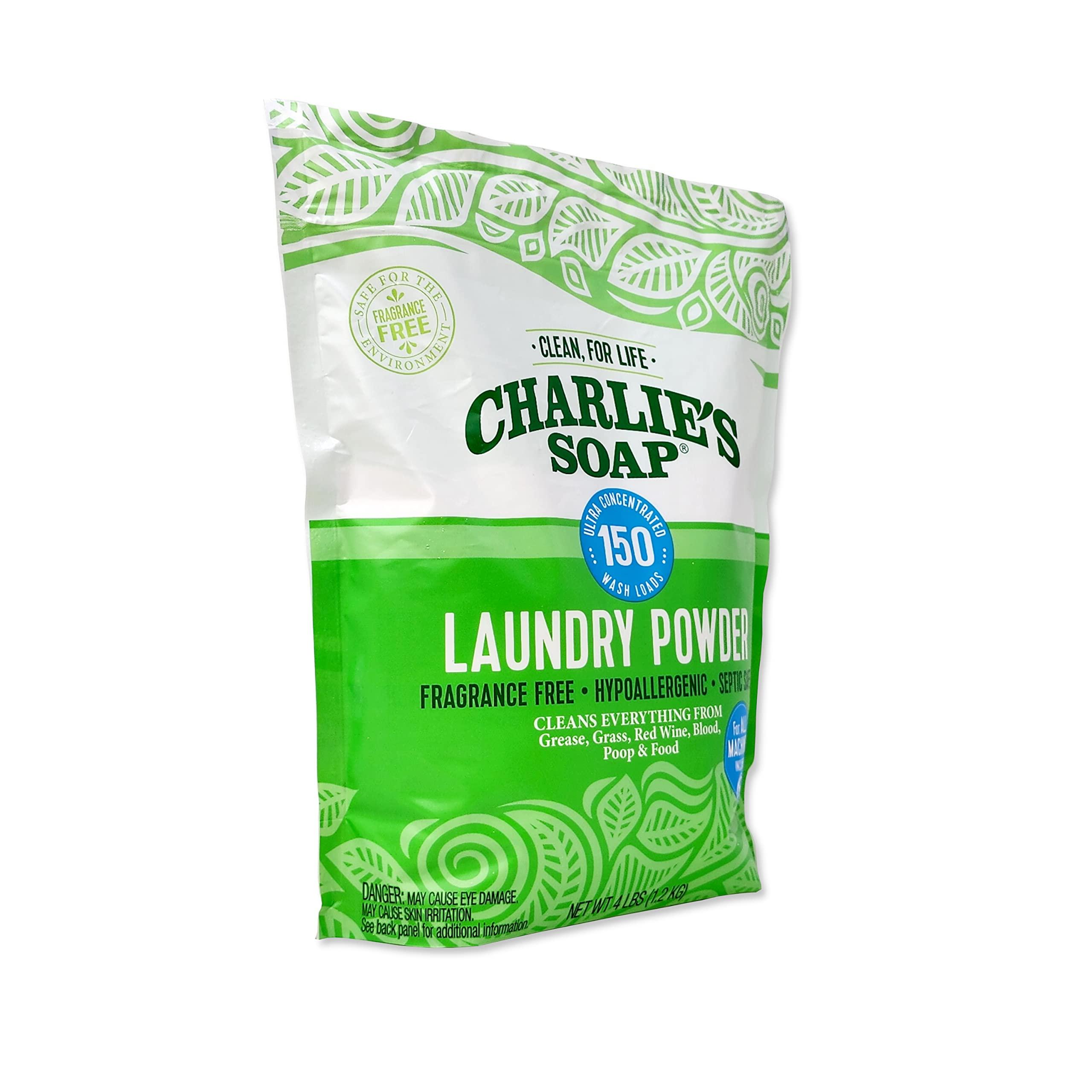 Charlie’s Soap Laundry Powder New (150 Loads, 1 Pack) Fragrance Free Hypoallergenic Plant Based Deep Cleaning Laundry Powder – Biodegradable Eco Friendly Sustainable Laundry Detergent - Image 4