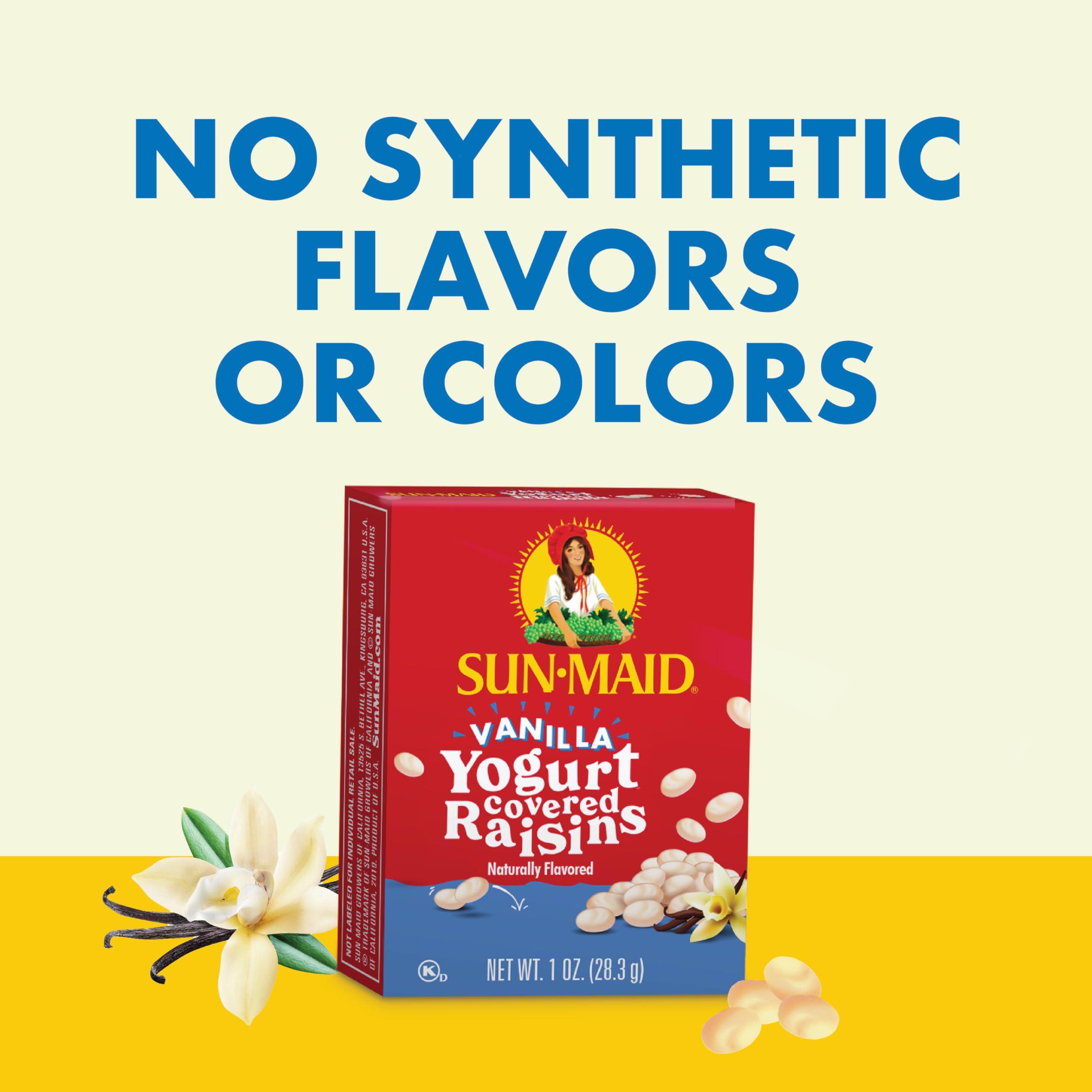 Sun-Maid Vanilla Yogurt Coated Raisins - (6 Pack) 1 oz Snack-Size Box - Yogurt Covered Dried Fruit Snack for Lunches and Snacks - Image 6