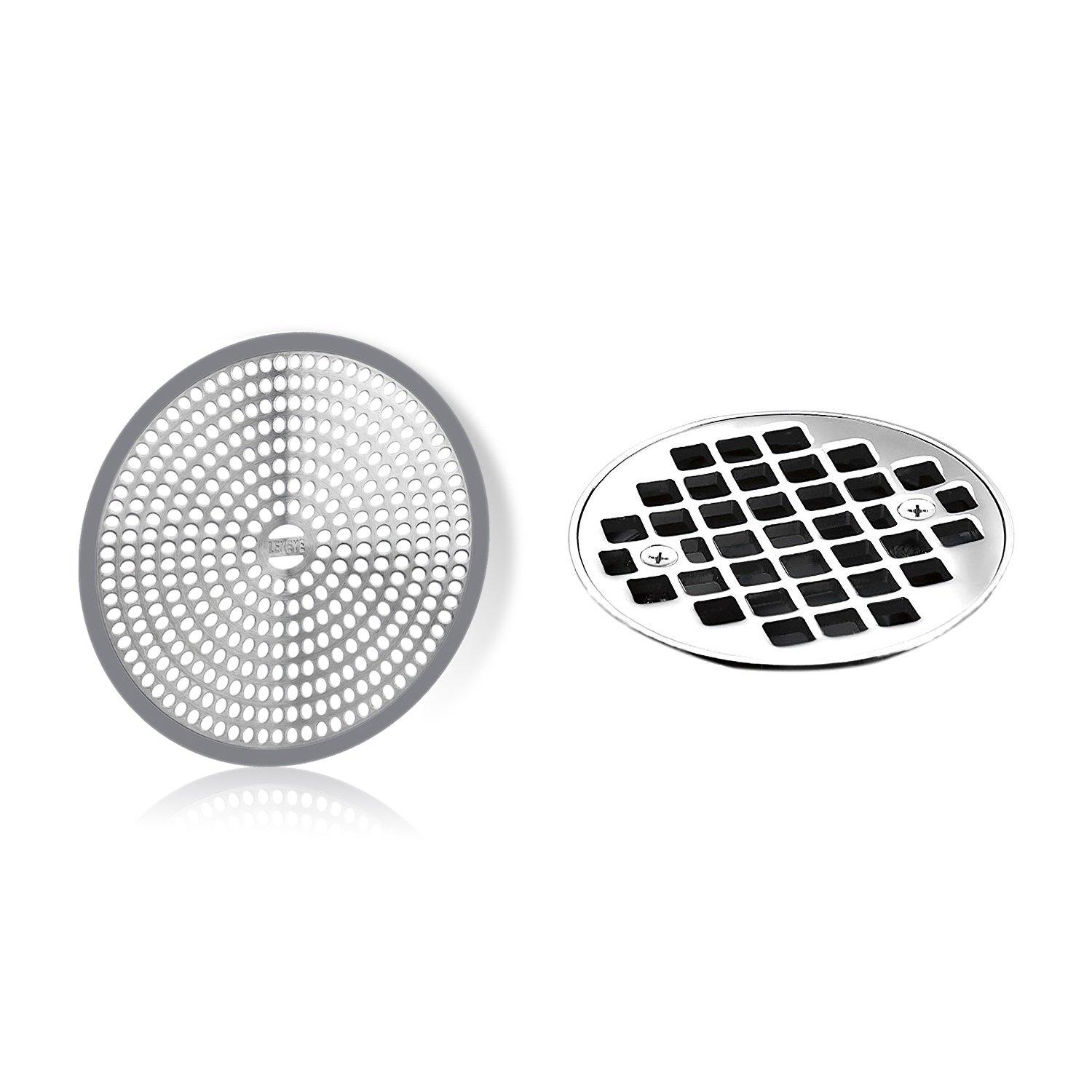 LEKEYE Shower Drain Hair Catcher/Strainer/Stainless Steel and Silicone - Image 3