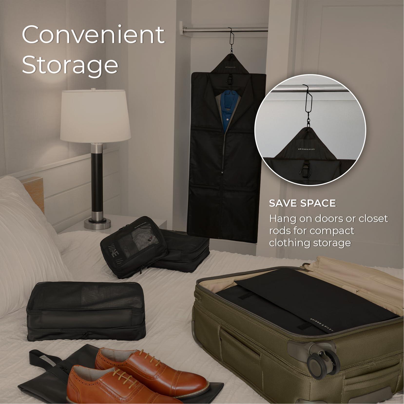 Briggs & Riley Deluxe Garment Bag Hook - Over the Door Hook Hanger for Travel, Saves Closet Space, Hangs Garment Bags, Durable Metal - Luggage Accessories, Black - Image 5