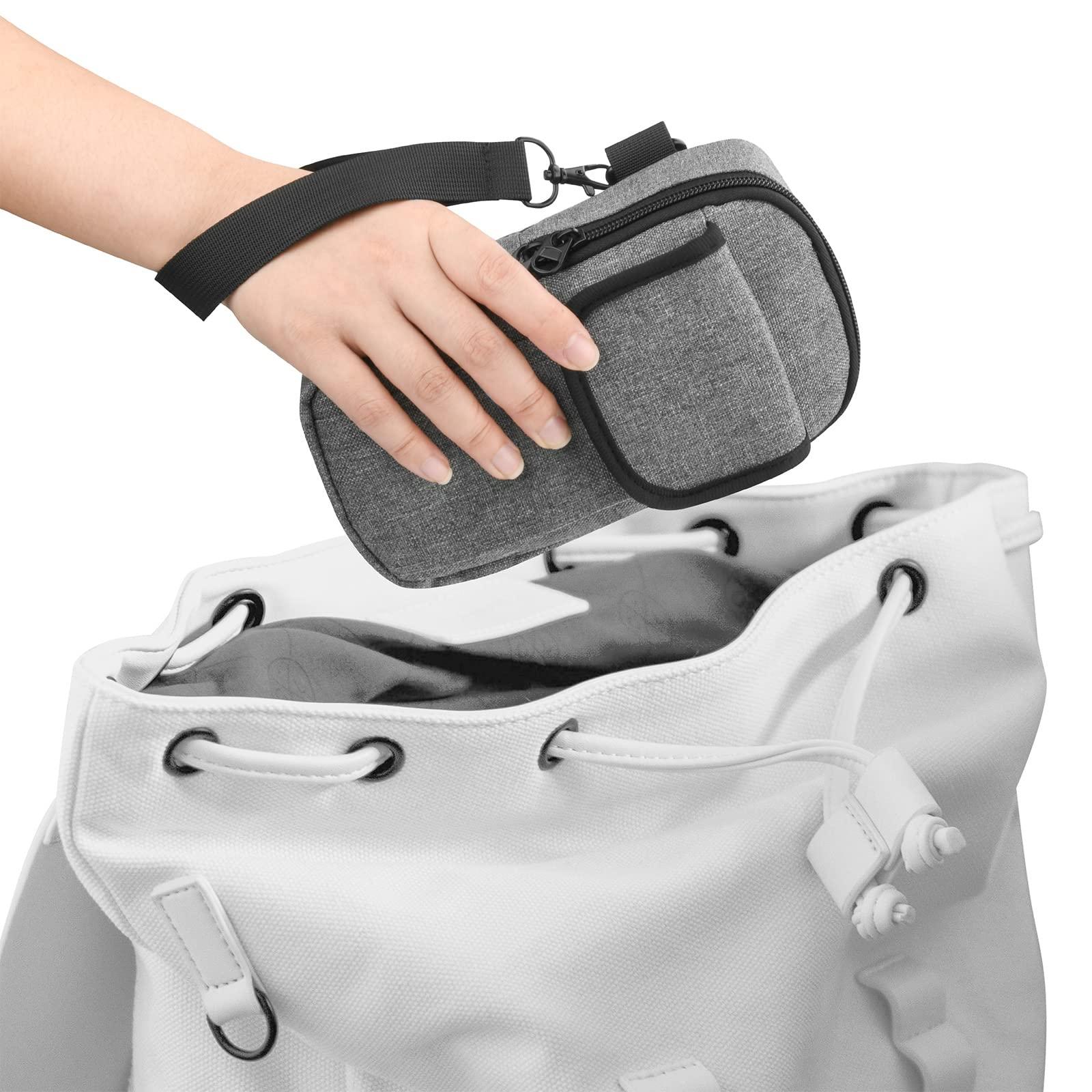 CaSZLUTION Travel Belt Case for DJI Osmo 7P / 7/6 / 5/4 SE, Portable Storage Bag Case with Belt keeper and Hand Strap Fits for DJI Osmo Mobile 7 Pro Smartphone Gimbal Stabilizer and Accessories - Image 6