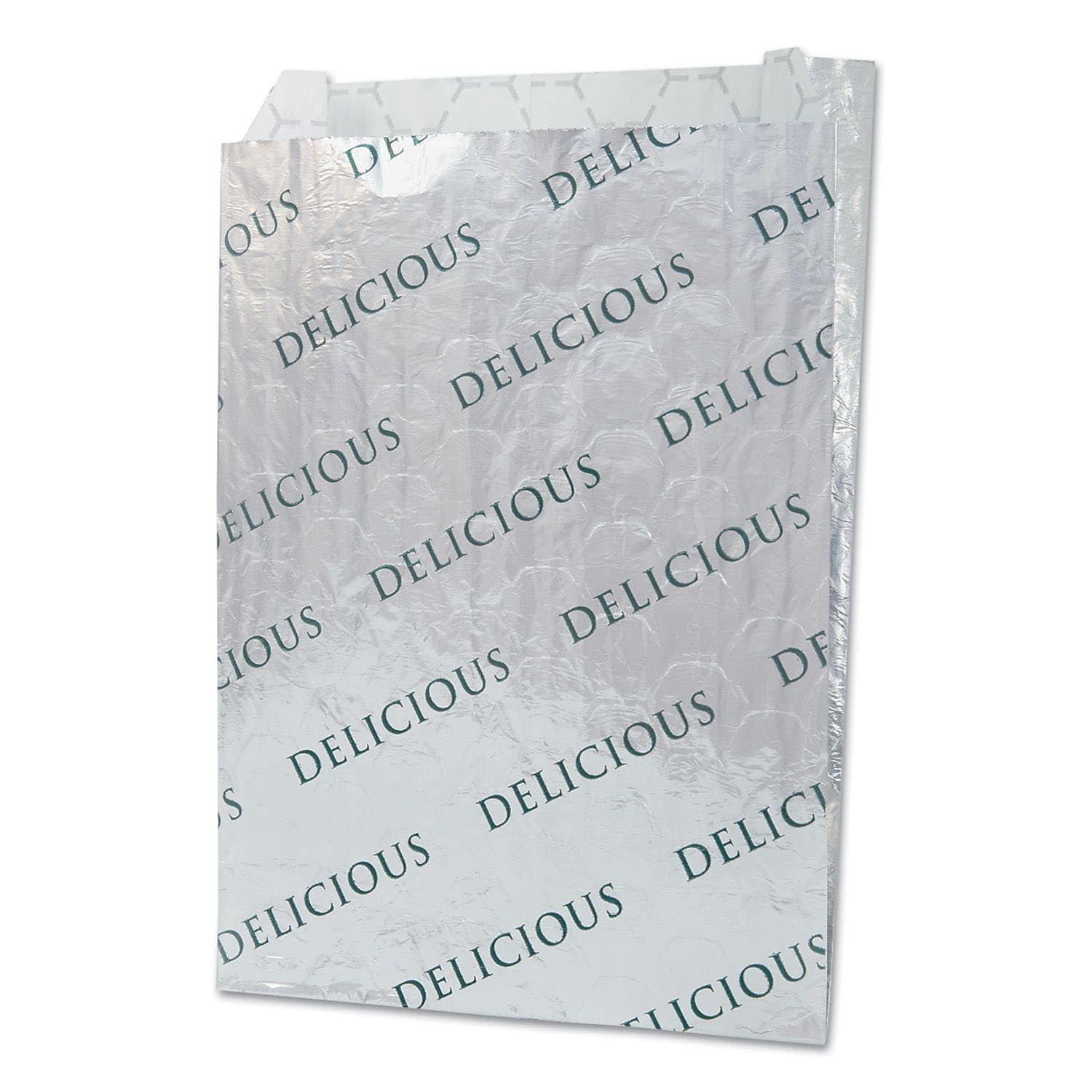 Bagcraft Foil/Paper/Honeycomb Insulated Bag, 2", 8" X 6", White, 1,000/carton