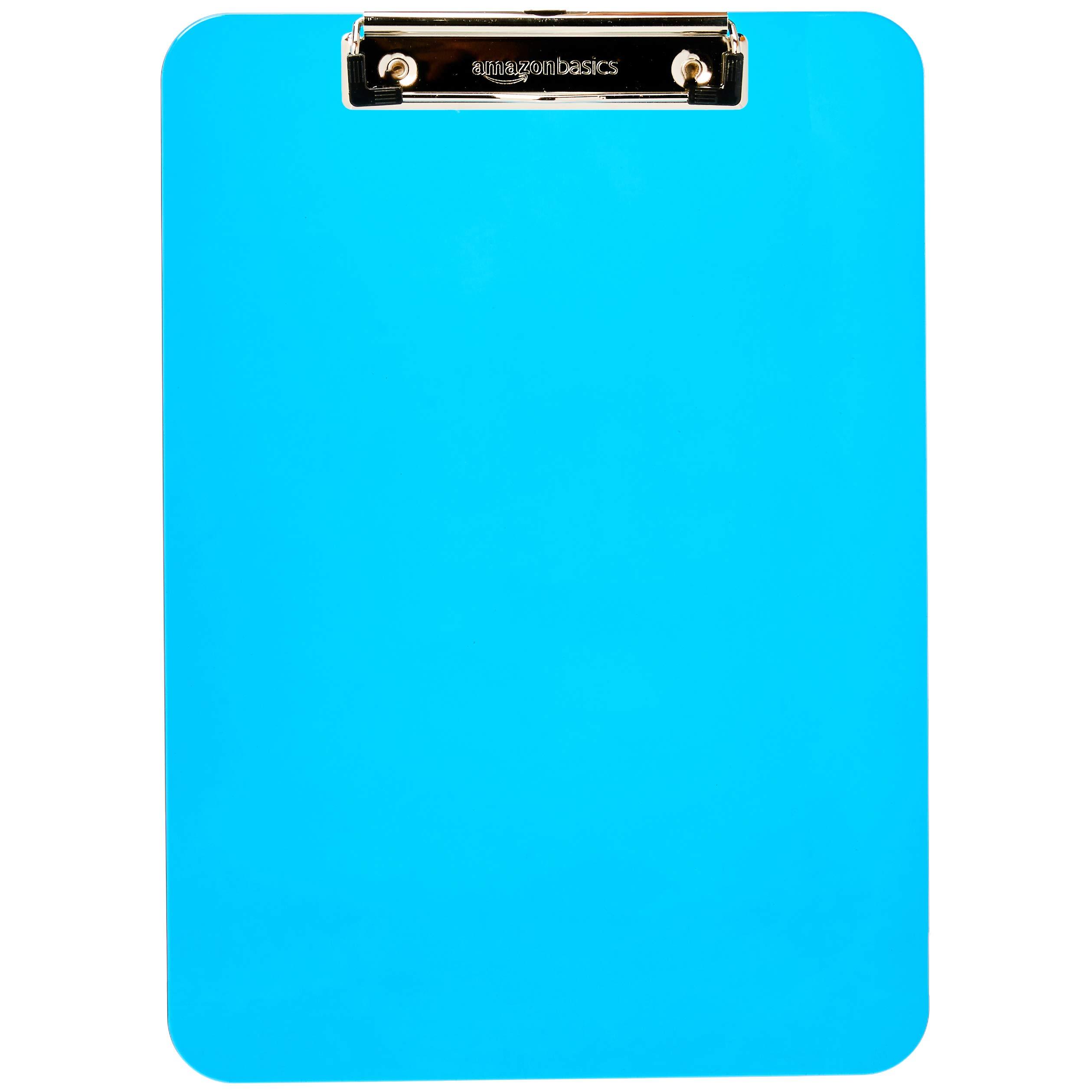 Amazon Basics Colorful, Sturdy, Lightweight Plastic Clipboards, Pack of 6, Letter Size, Assorted Colors - Image 4