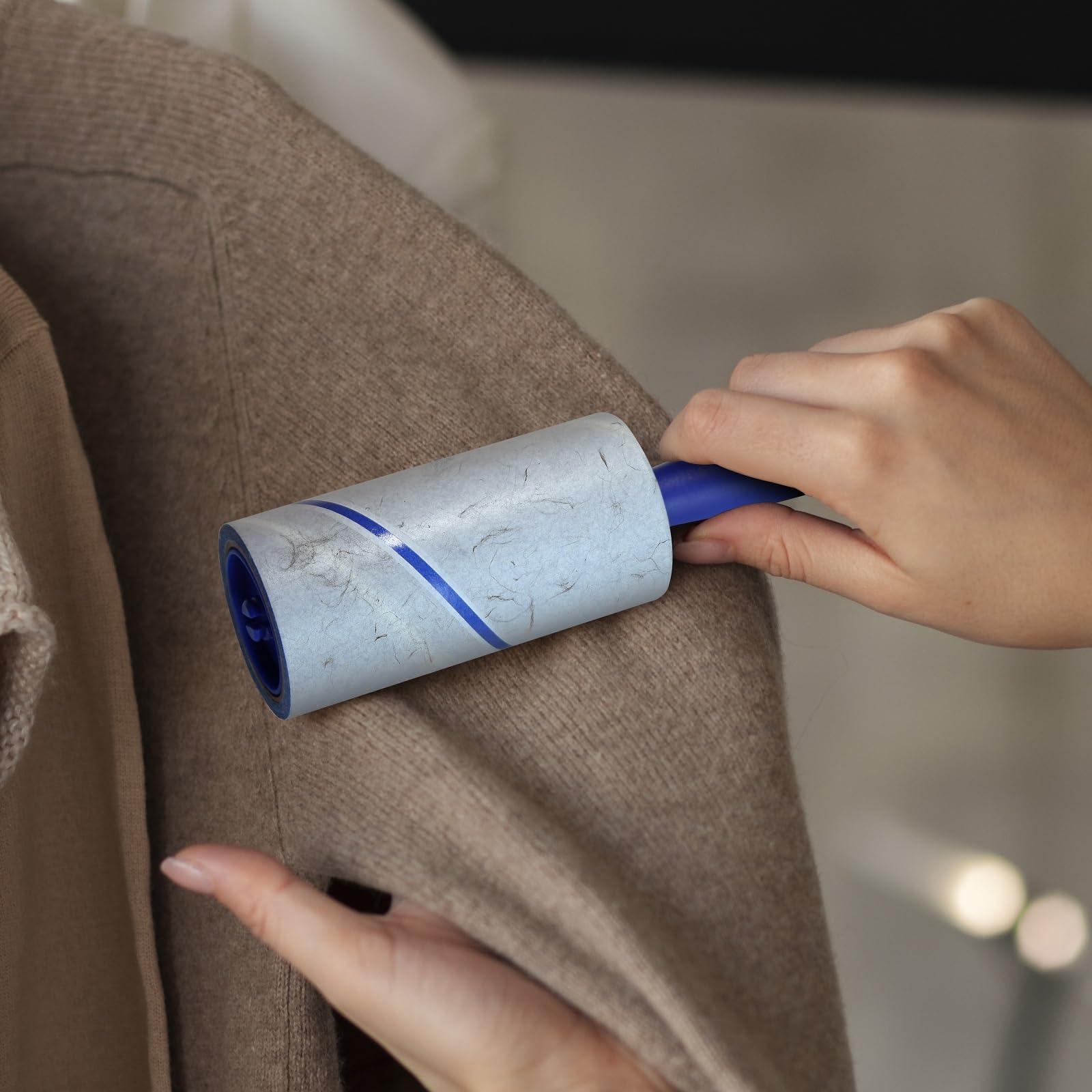 1200 Sheets Lint Roller with 6 Upgraded Handles (6 Rollers + 6 Refill), Mage Value Set Sticky Lint Rollers for Pet Hair, Portable Pet Hair Remover for Clothes, Furniture, Carpet, Dog and Cat - Image 2