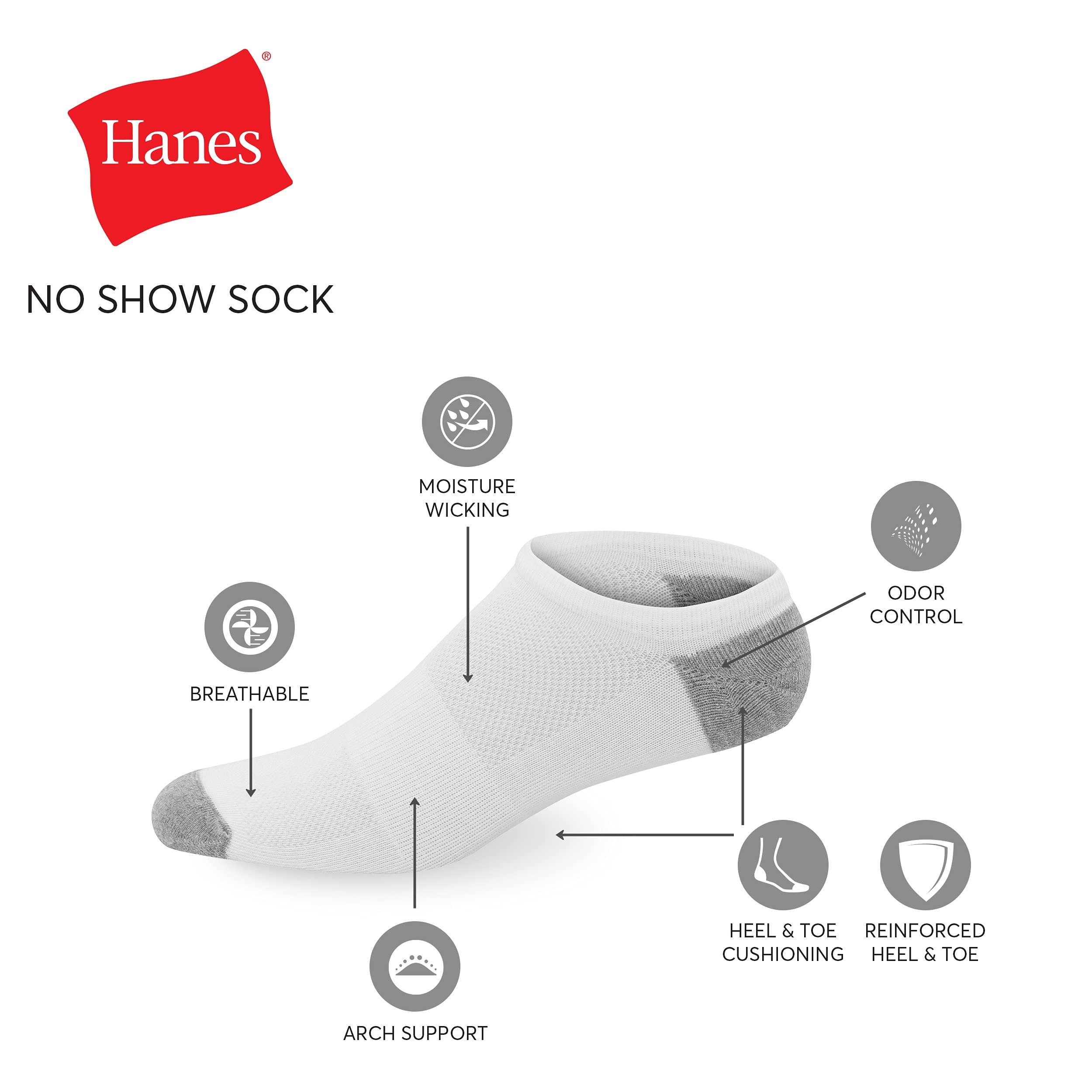 Hanes Men's Socks, X-Temp Lightweight Socks, Low Cut and No Show, 12-Pack - Image 2