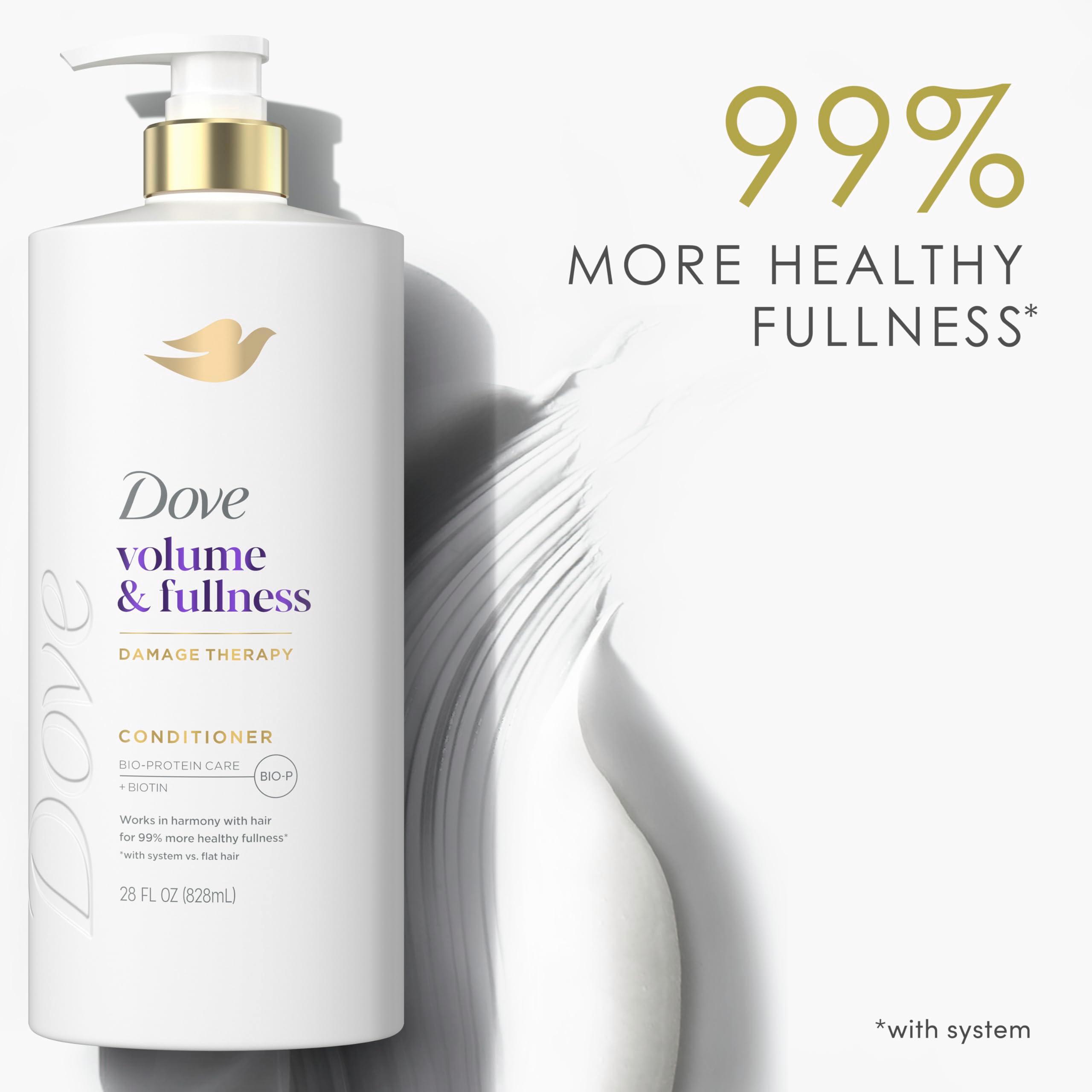 Dove Conditioner Volume & Fullness for Fine, Thin Hair with Liquid Bio-Protein Care Technology and Biotin 28 Fl oz - Image 10