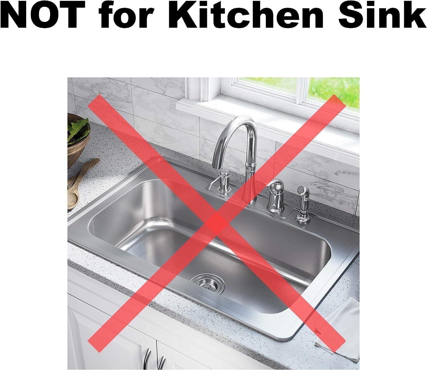 4 Pcs - Bathroom Sink Strainers and Stopper Plug (Use Separately) - 2.125" Top / 1" Basket, Stainless Steel Strainers and Rubber Plug Stopper for Standard Bathroom, Utility, Slop and RV Sink. - Image 5