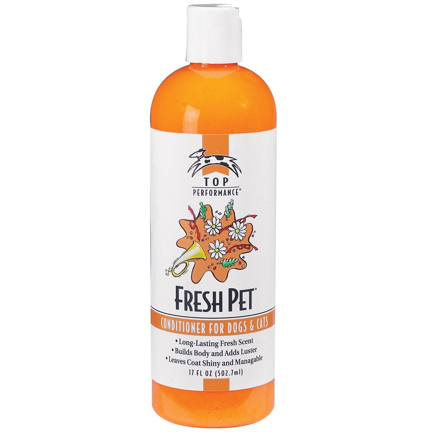 Top Performance Fresh Pet Conditioner to Reduce Mats and Tangles, 17 Oz. Size – Conditioning Formula Gives Coats Sheen