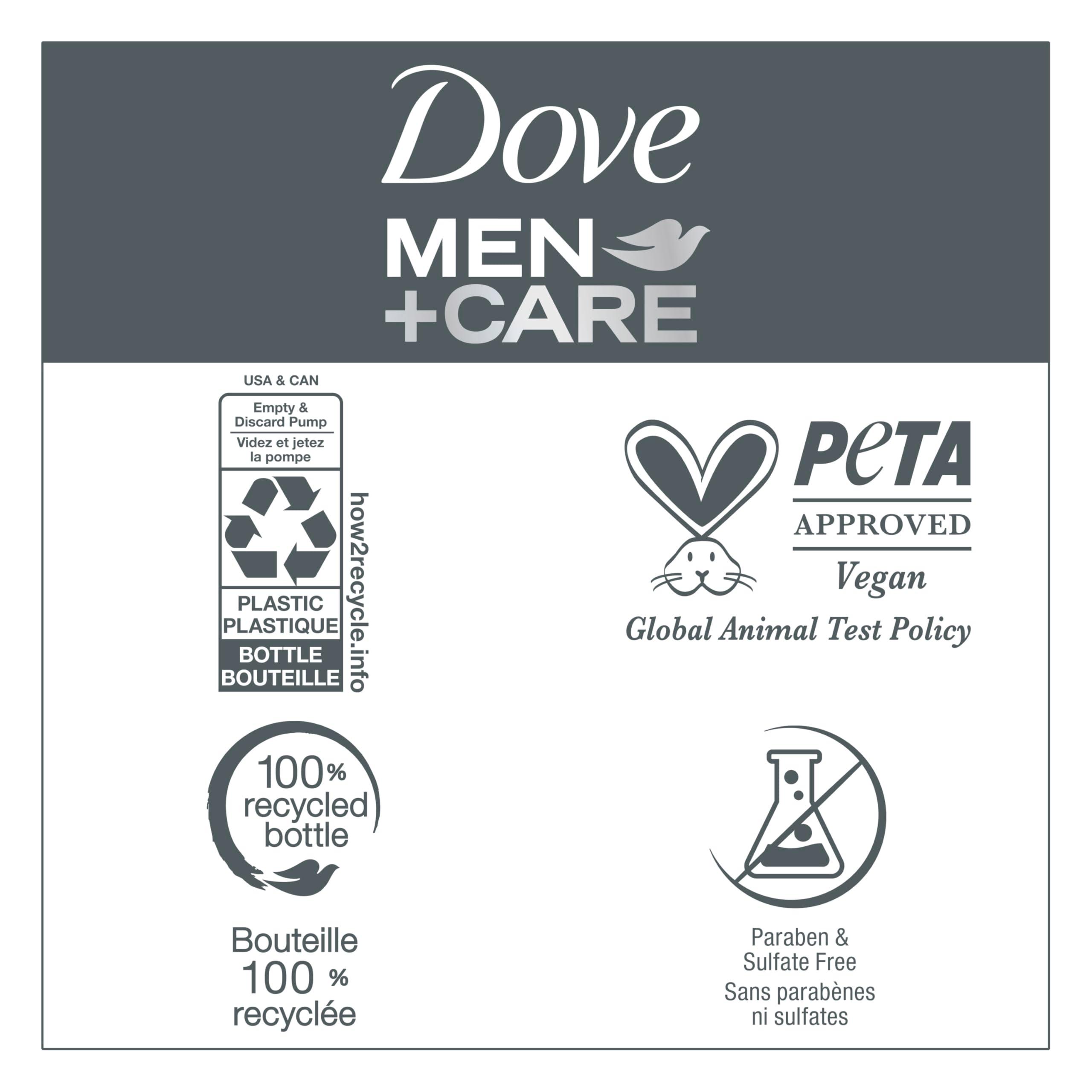 Dove Men+Care 2-in-1 Shampoo + Conditioner Sandalwood & Cardamom Oil for Thick & Full Hair, + Vitamin B3 & Mineral Complex, 17.5 oz - Image 7