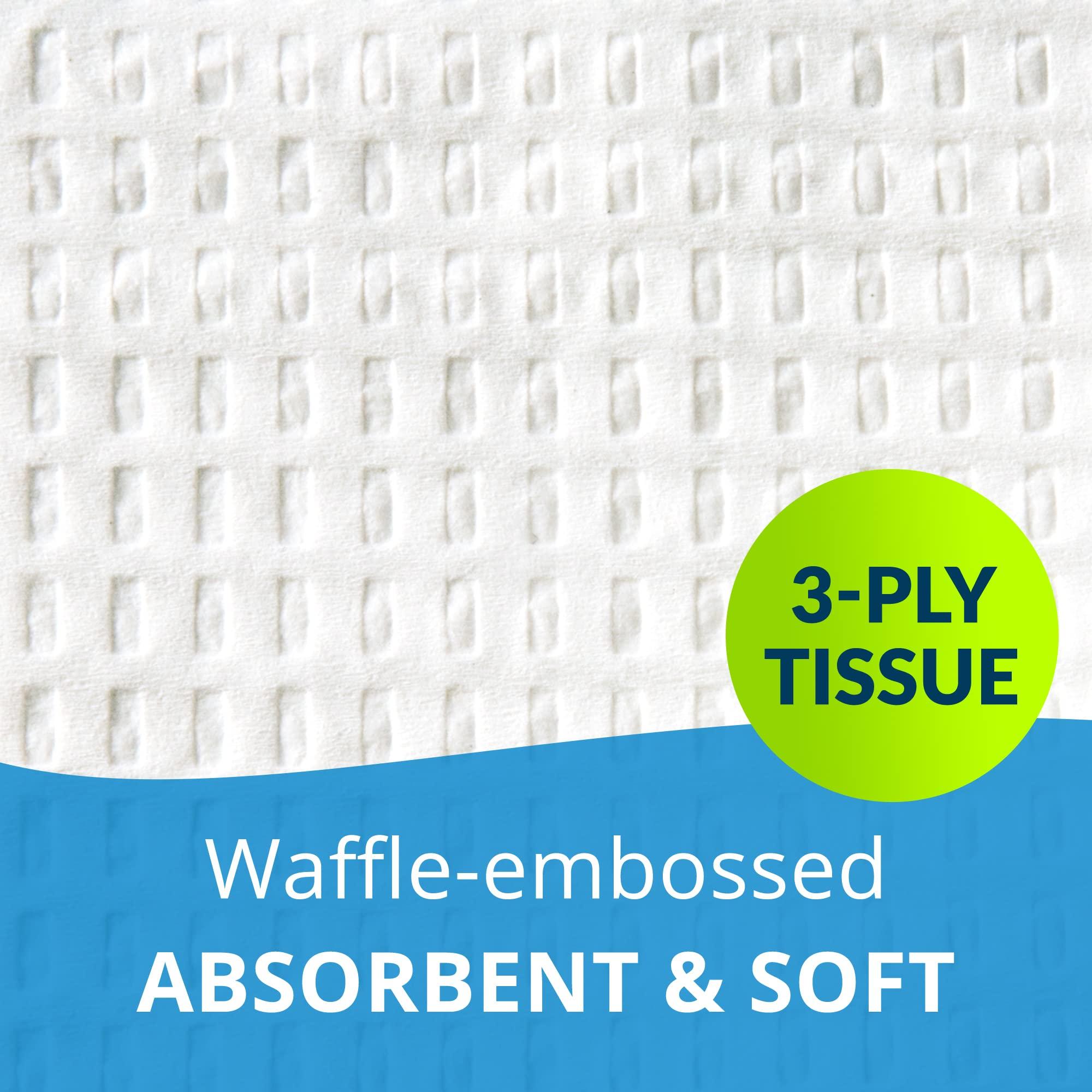 Avalon Papers Professional Towels, White, 13" x 18" (Pack of 500) - Waffle Embossed - 3-Ply Tissue - Dental Consumables (1001A) - Image 3