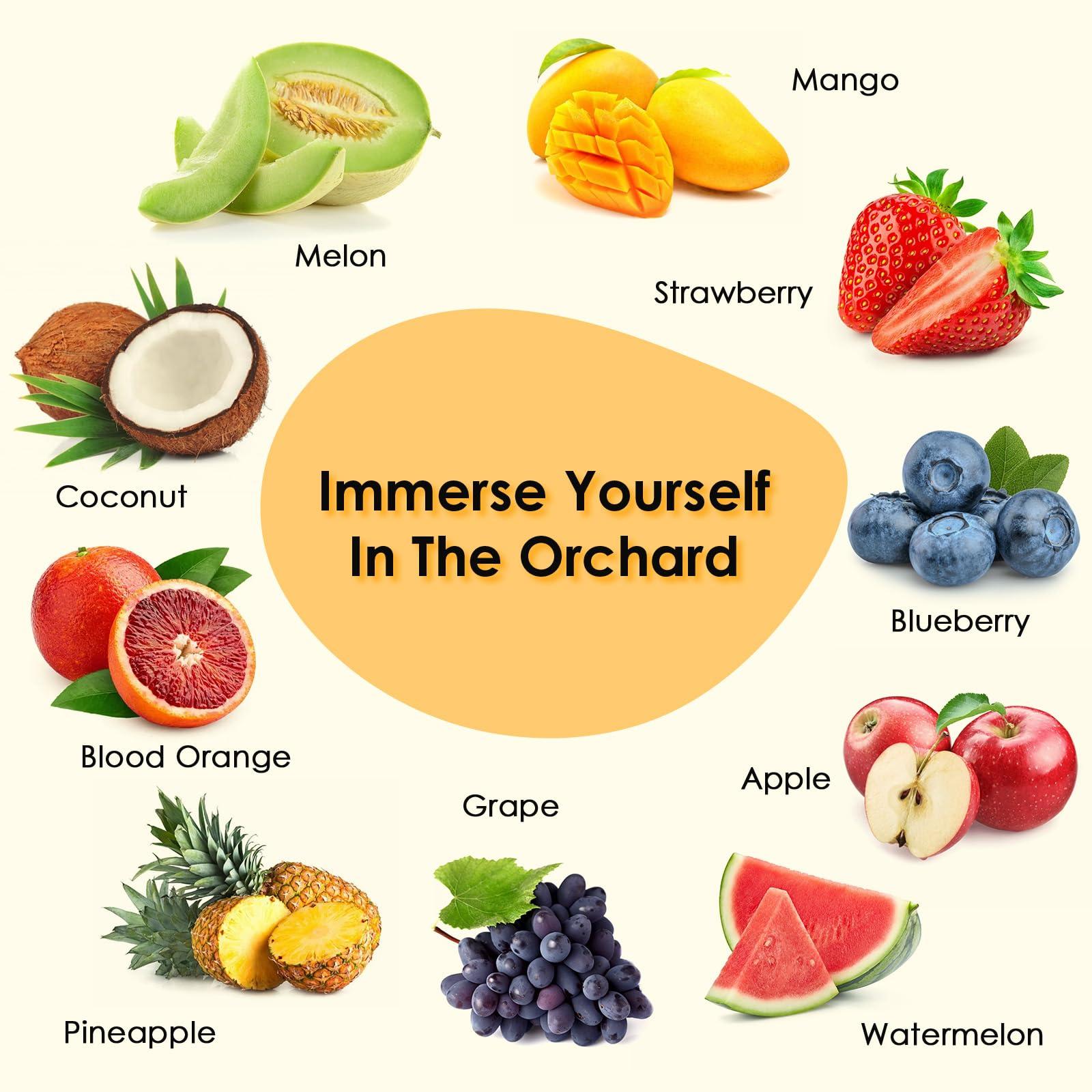Fruity Fragrance Oil for Candle & Soap Making, INWICOPH Premium Essential Oils 5ml x 10 - Blueberry, Strawberry, Mango, Blood Orange, Essential Oil Diffusers for Home - Image 3