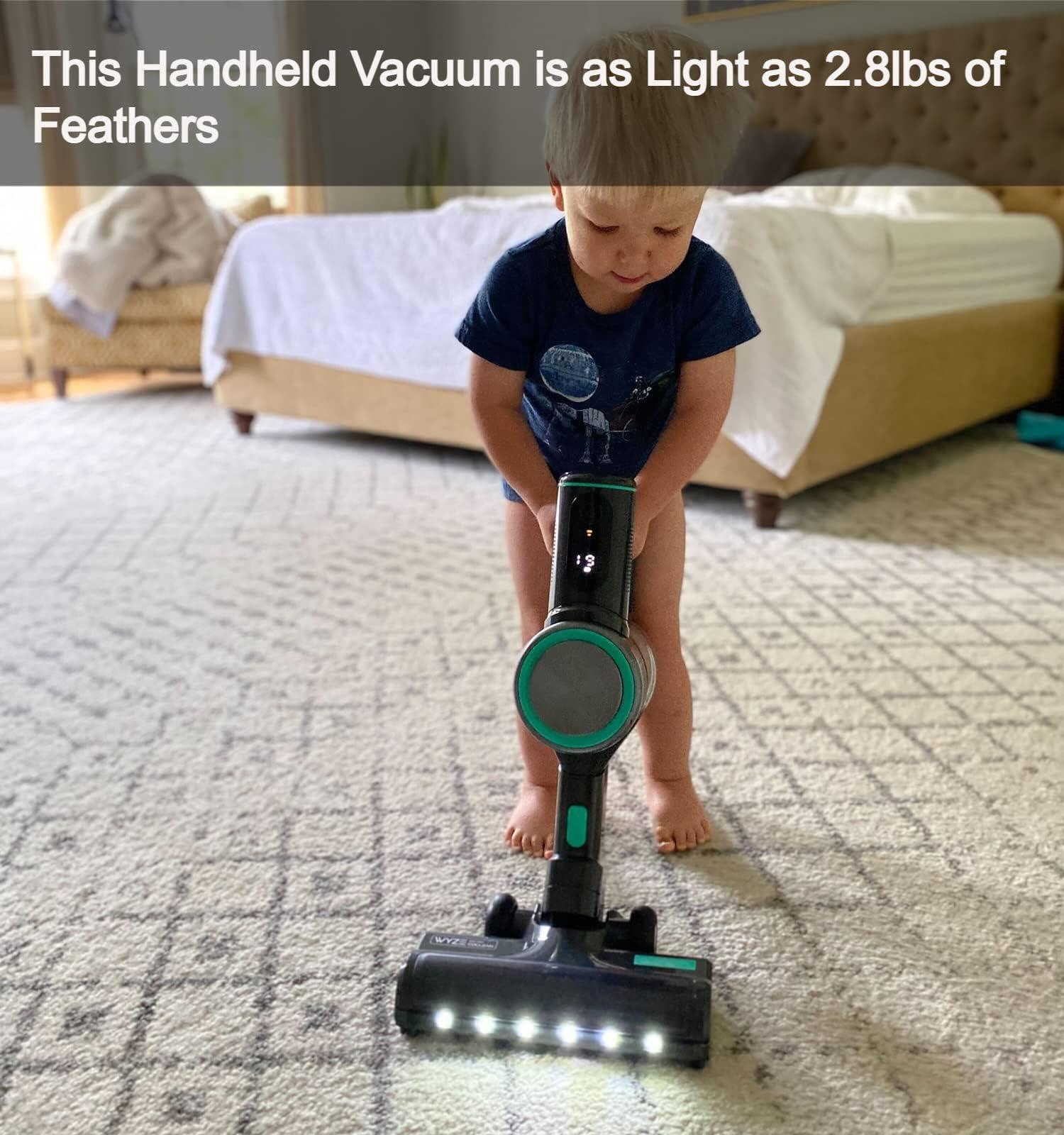 Wyze Cordless Vacuum Cleaner with 20000Pa Powerful Suction, Lightweight Stick with HEPA Filter, 300W Powerful Brushless Motor, 40mins Runtime for Home Hard Floor Carpet Pet Hair - Image 2