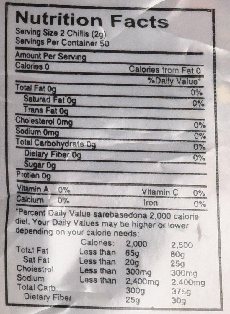 Swad Whole Red Dried Chillies 3.5oz., 100 Grams/ Indian Groceries - Image 2