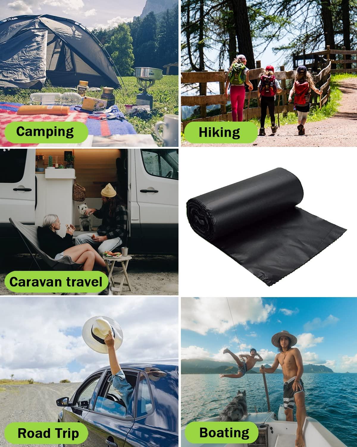 SEEBRIDER 108 Portable Toilet Bags, Biodegradable Camping Toilet Bags 8 Gallon Thickened Portable Potty Bags for 5 Gallon Bucket Toilet Compostable Bags for Adults Outdoor Travel - Image 6