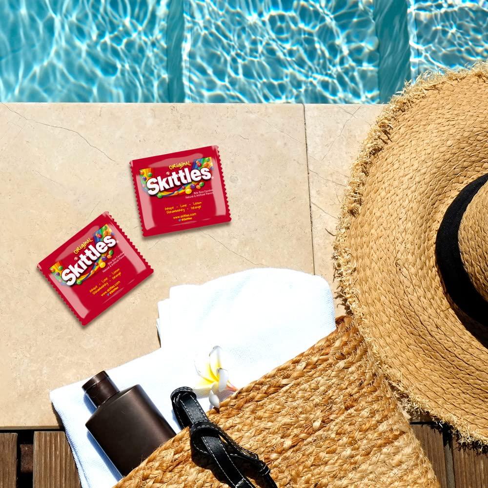 SKITTLES Original Fun Size Summer Chewy Candy, 4LB Bulk Candy Box - Image 6