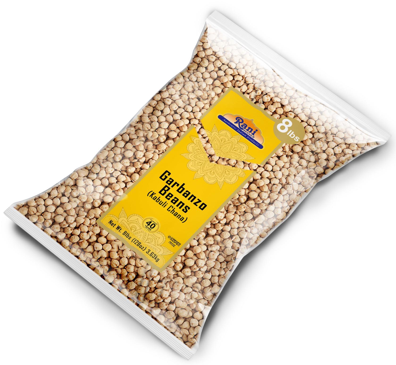 Rani Garbanzo Beans (Kabuli Chana) 128oz (8lbs) 3.63kg Bulk ~ All Natural | Vegan | Gluten Friendly | NON-GMO | Kosher | Indian Origin - Image 8