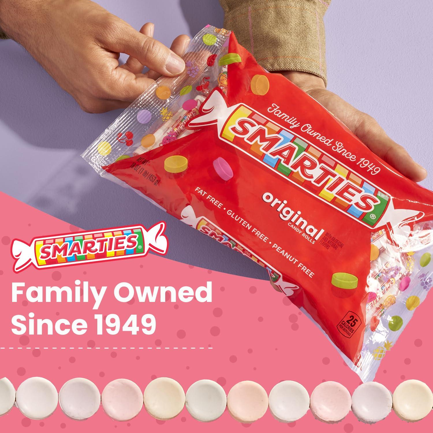 Smarties Candy Bulk Rolls Original Flavor - Gluten & Vegan Free - Classic Sweetness From Family Owned Company Since 1949, Peanut Free & Dairy Free - Perfect Halloween Candy - 5 Pound Bag - Image 3