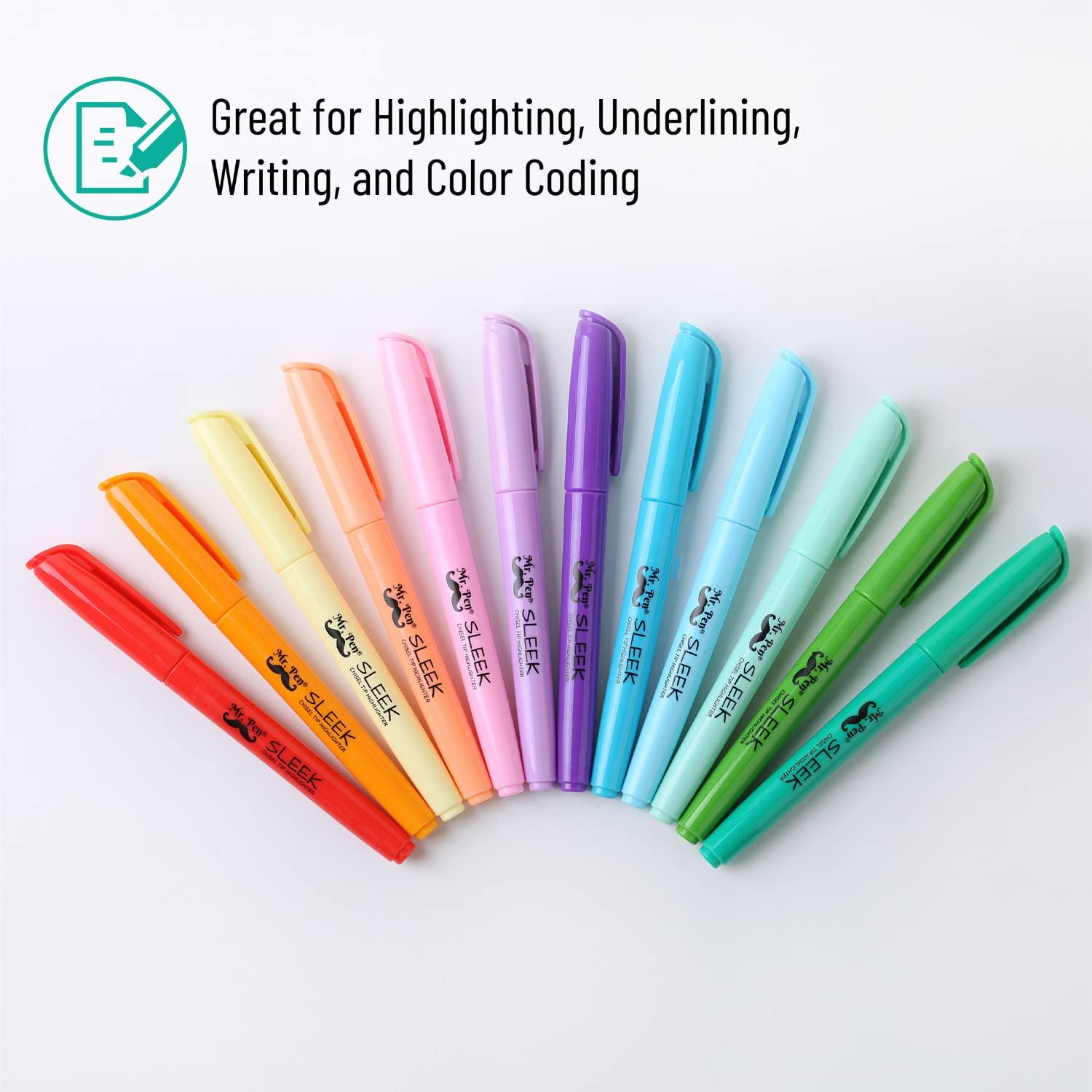 Mr. Pen- Pastel Highlighters, 12 Pack, Assorted Colors, Fast Dry, Highlighter Pastel, Set, Bible Journaling Highlighter, Marker, Colored School Supplies - Image 4