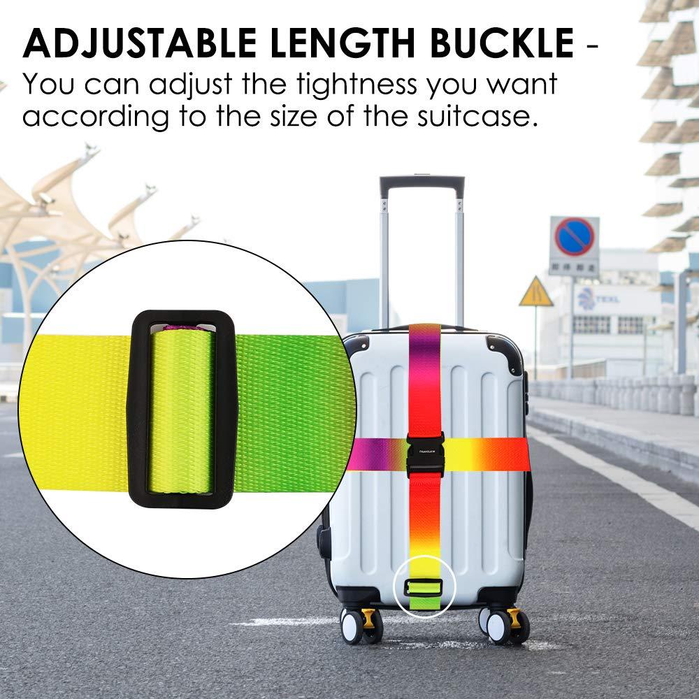 Adjustable Travel Luggage Strap Suitcase Belt Travel Bag Accessories 1.96 in W x 6.23 ft L - Image 9